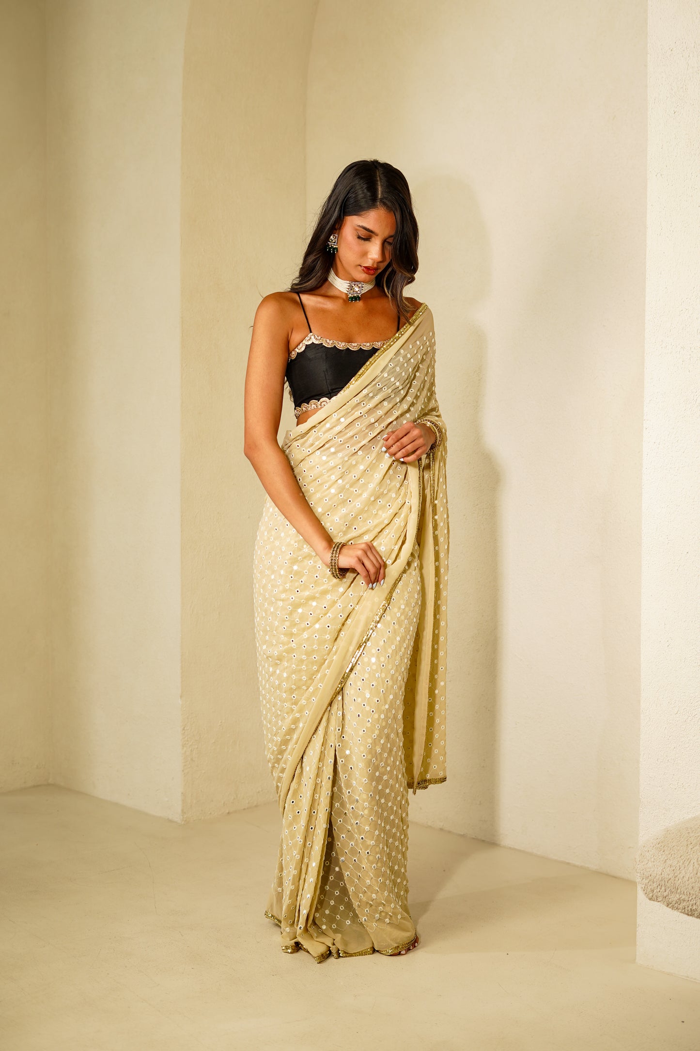 Sierra Desert Easy-Drape Saree