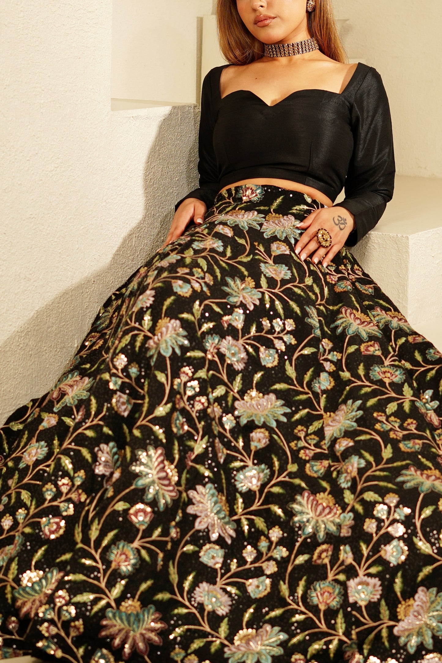 Black Lotus Skirt