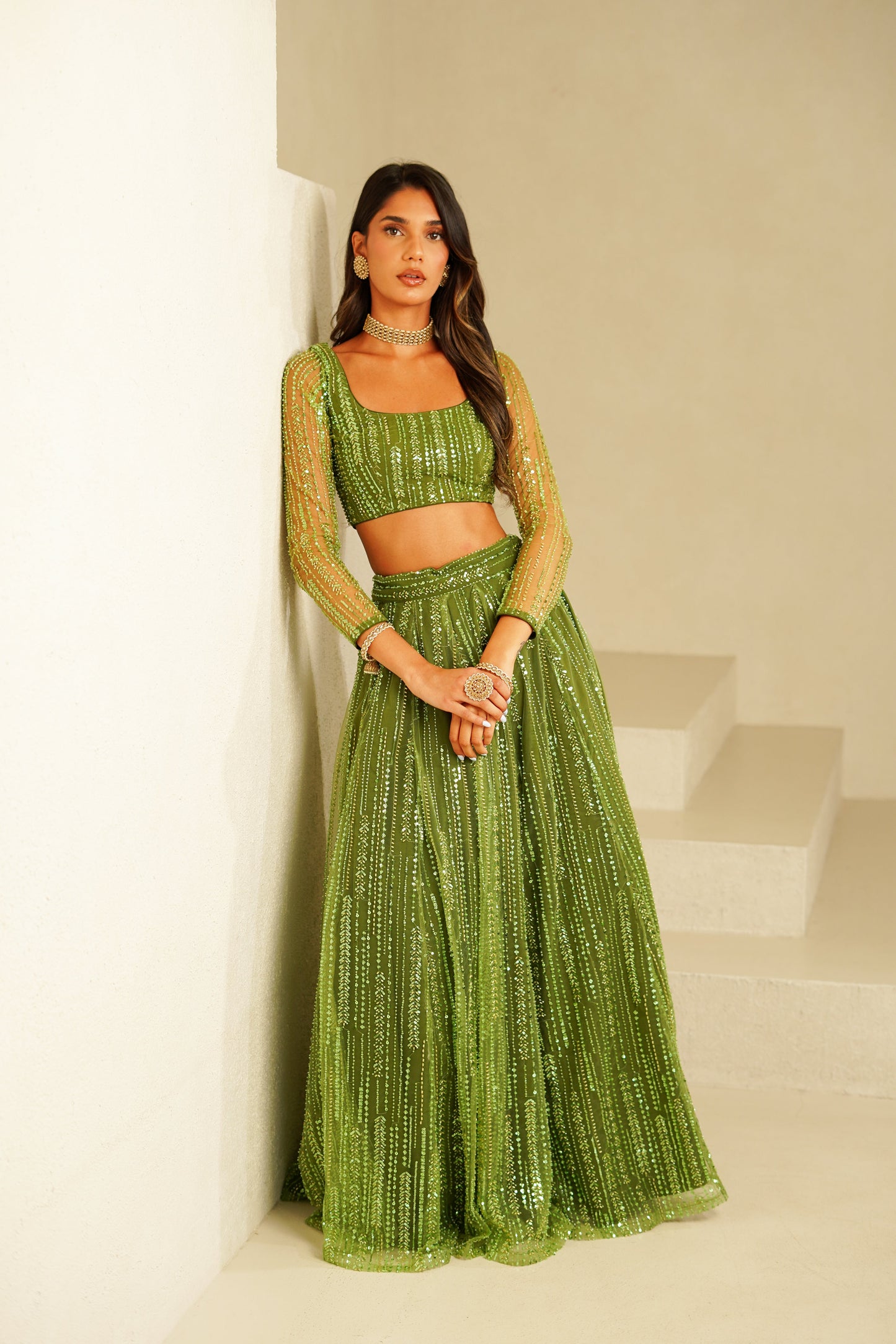 Olive Aeris Skirt