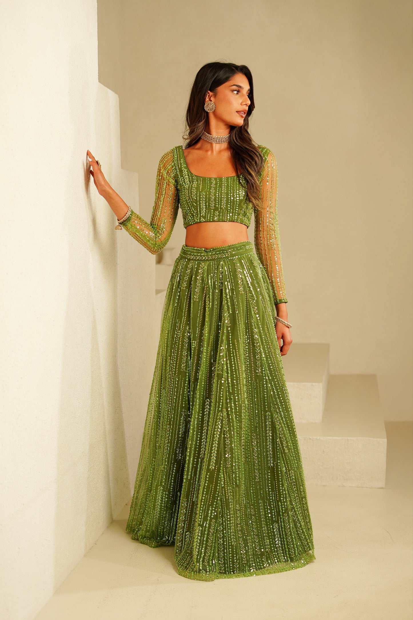 Olive Aeris Skirt