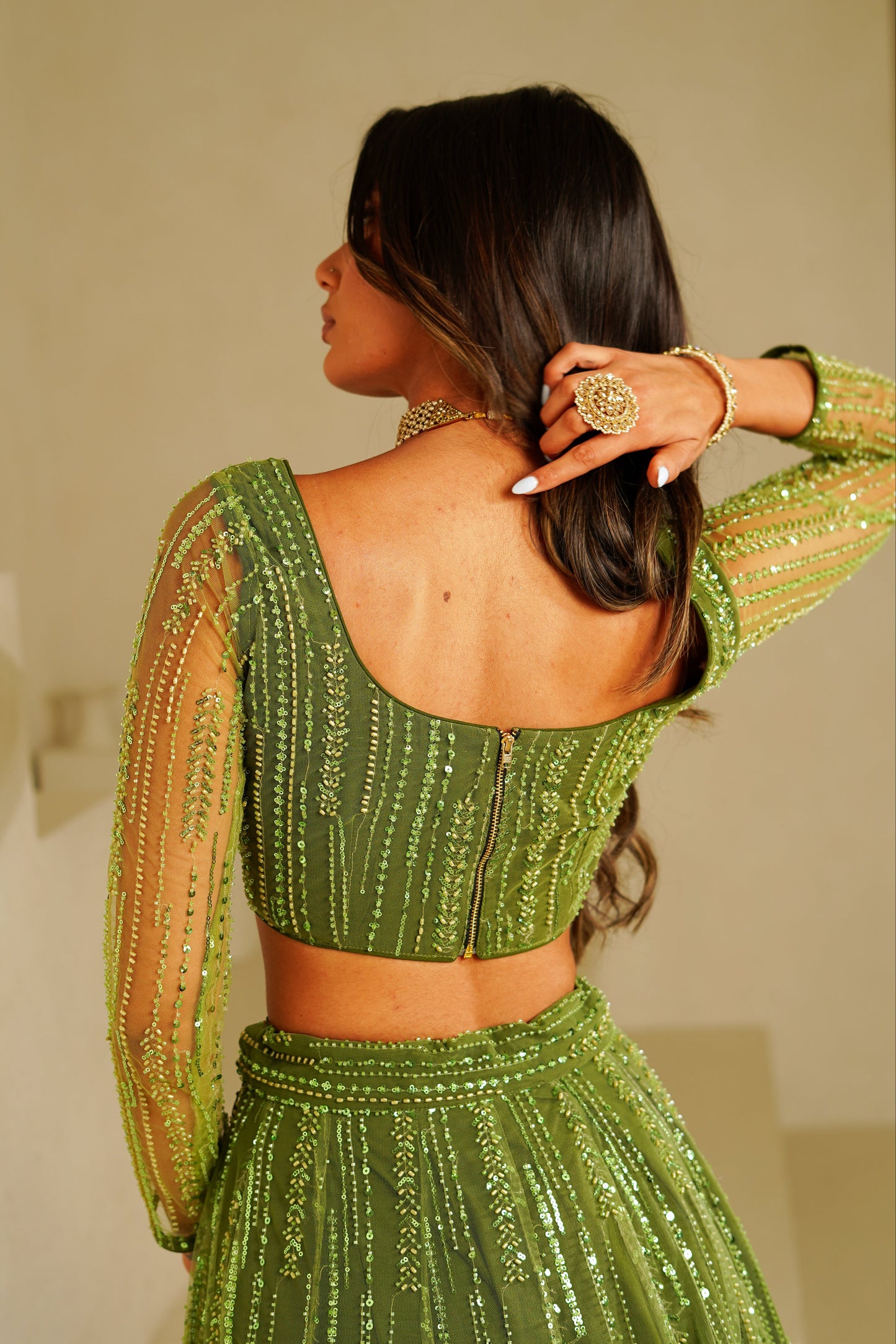 Olive Aeris Blouse