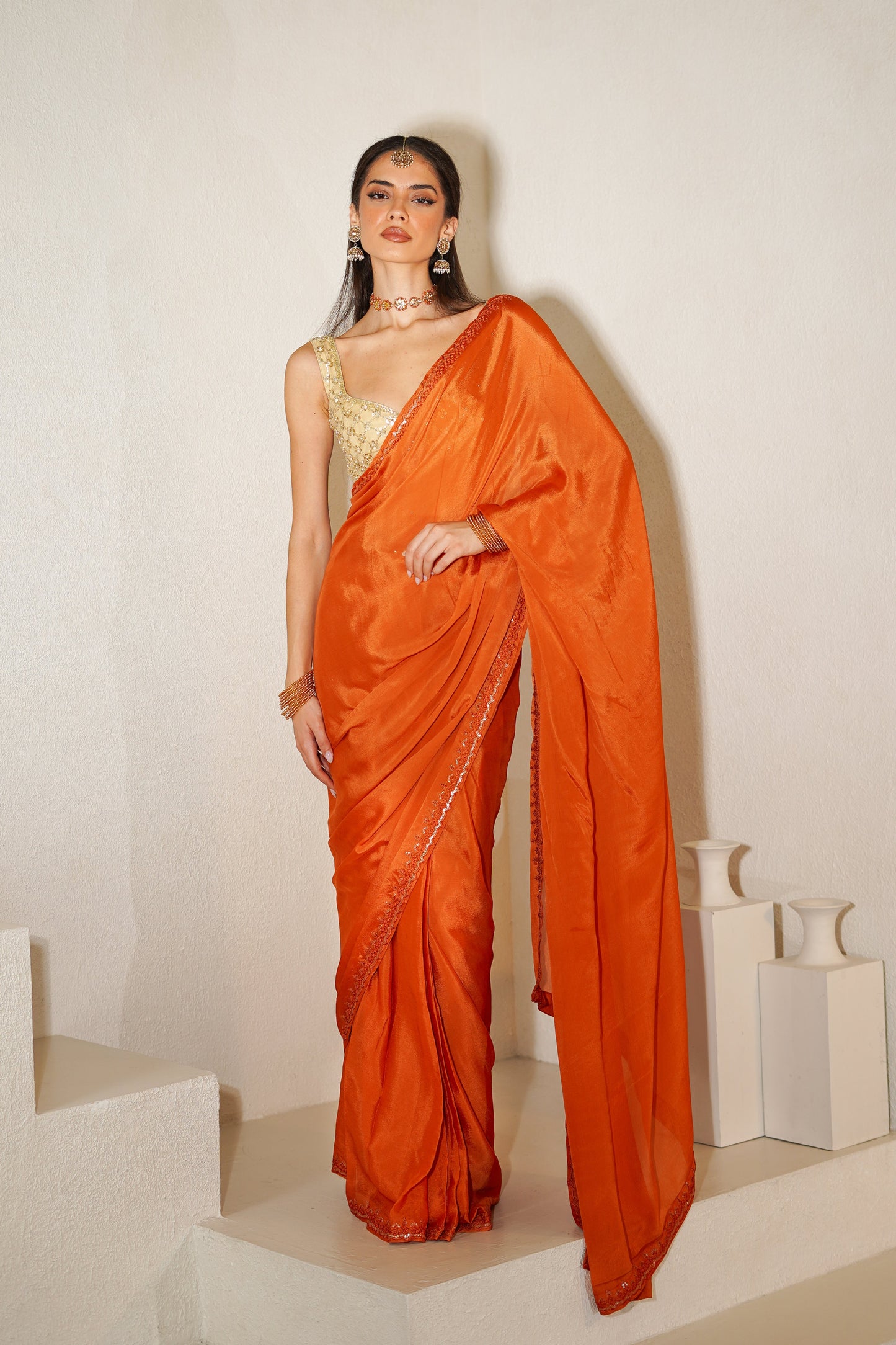 Gilded Glow Handwork Blouse