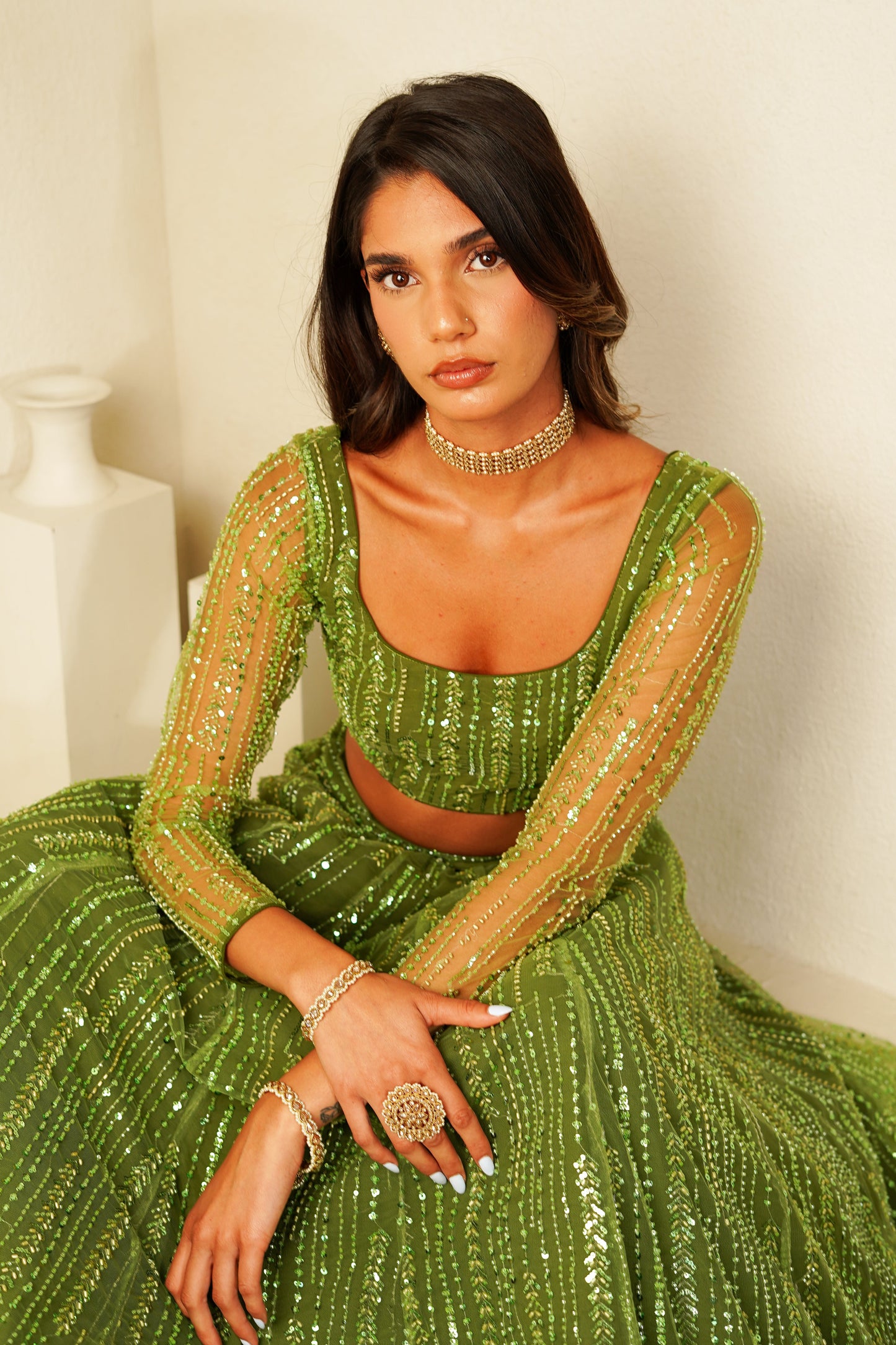 Olive Aeris Blouse