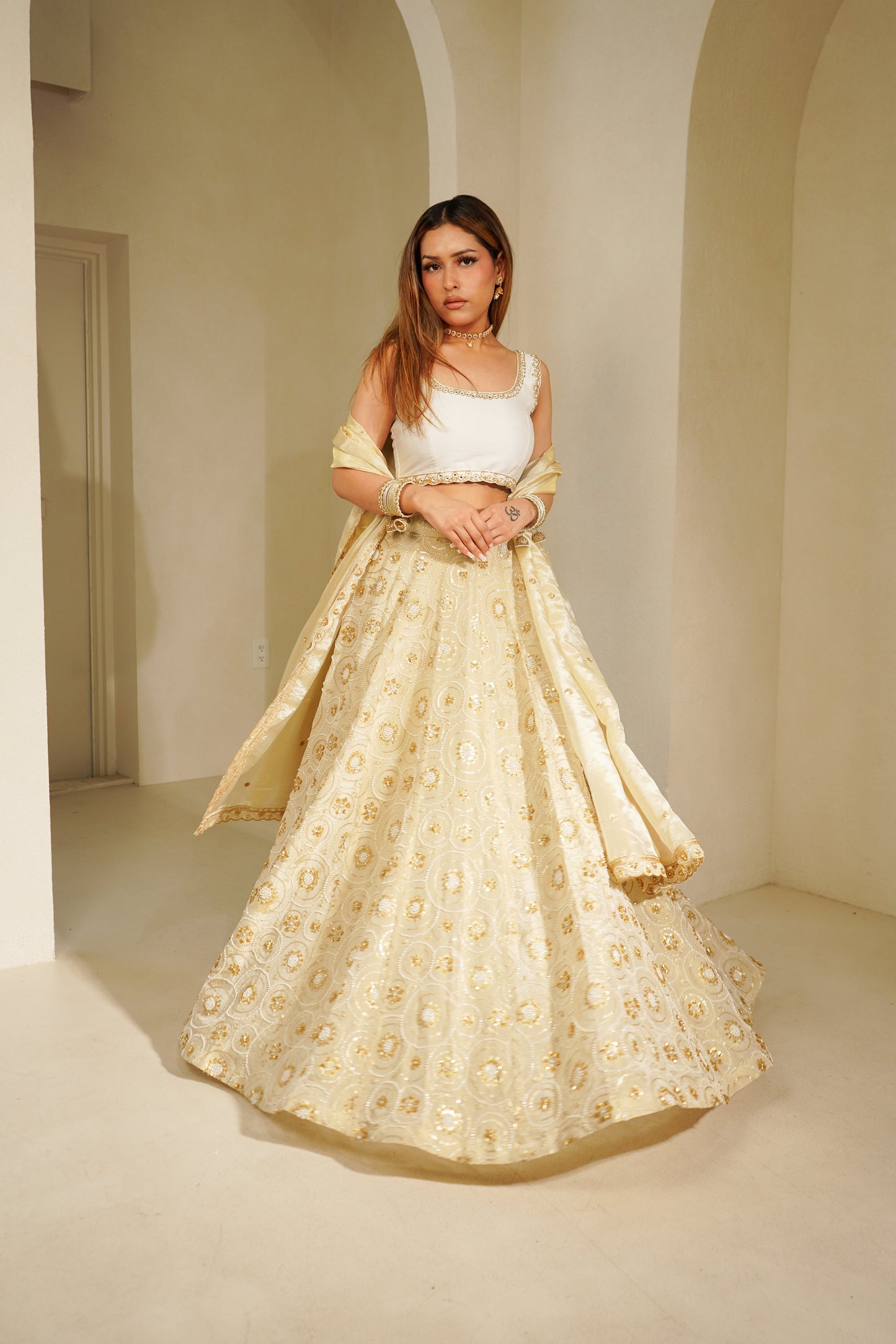 Beige Elira Skirt
