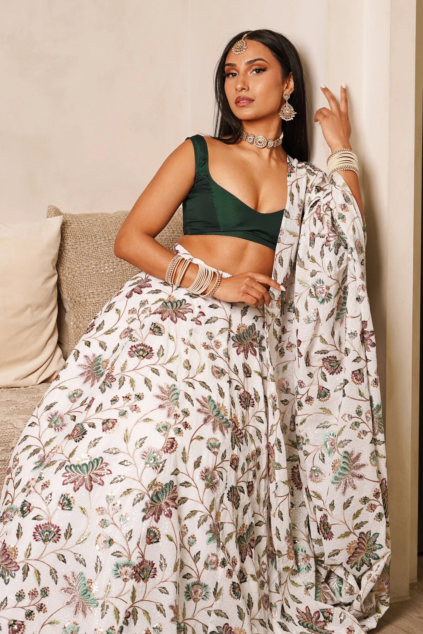 Blanche Lotus Skirt