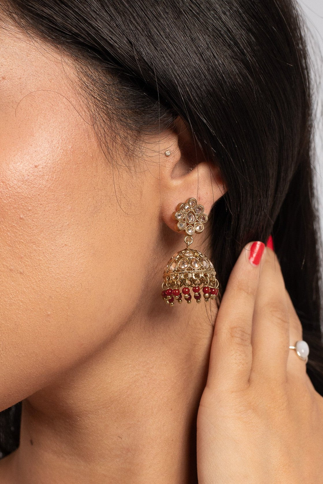 Maroon Dainty Tikka Set