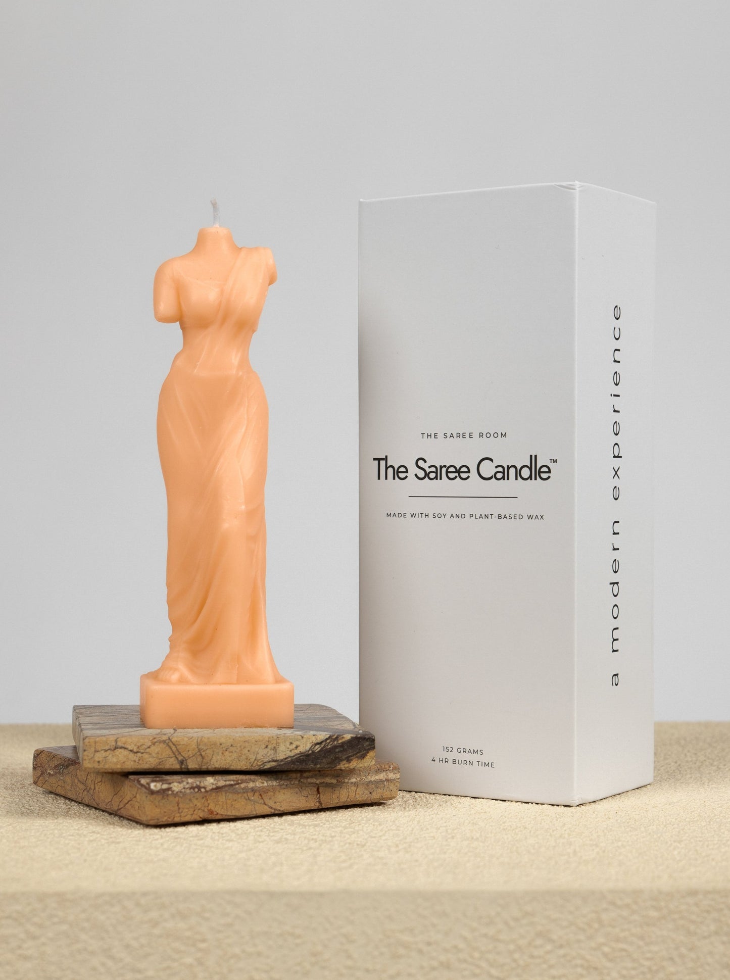 The Saree Candle® | Peach Bellini