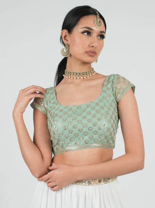 Aqua Coastal Blouse