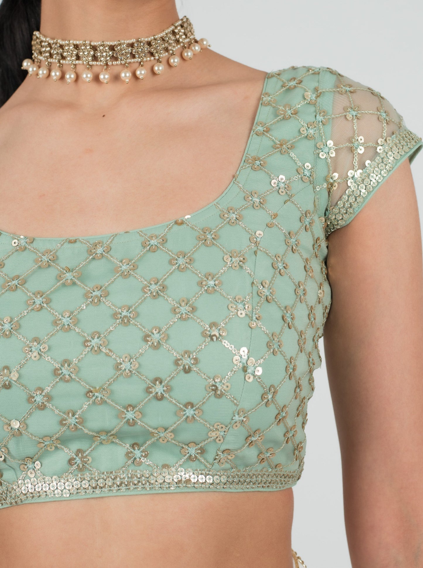 Aqua Coastal Blouse
