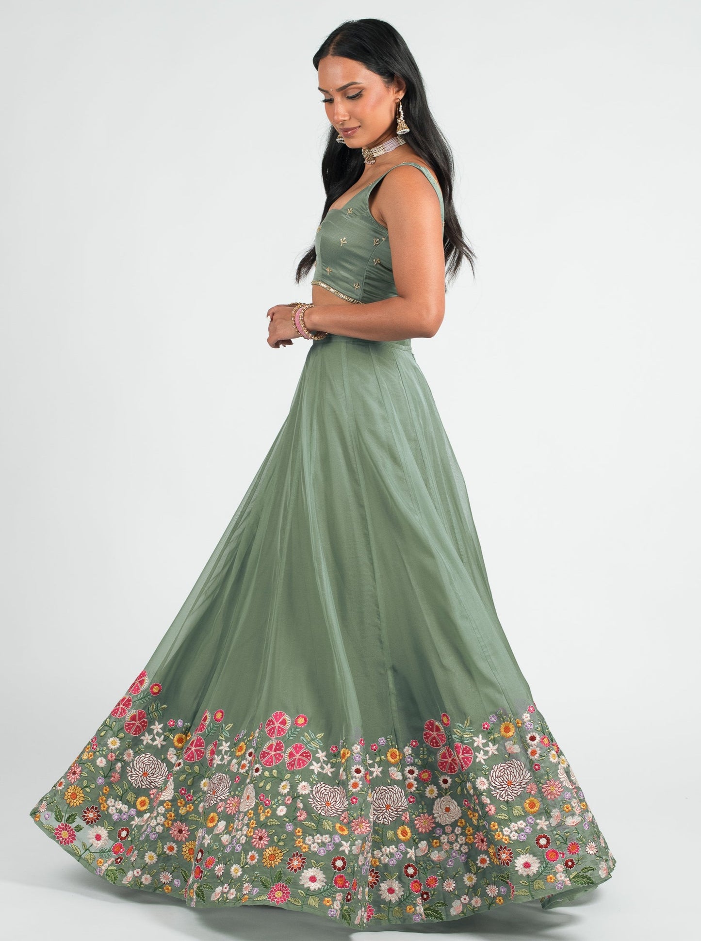 Sage Autumn Skirt