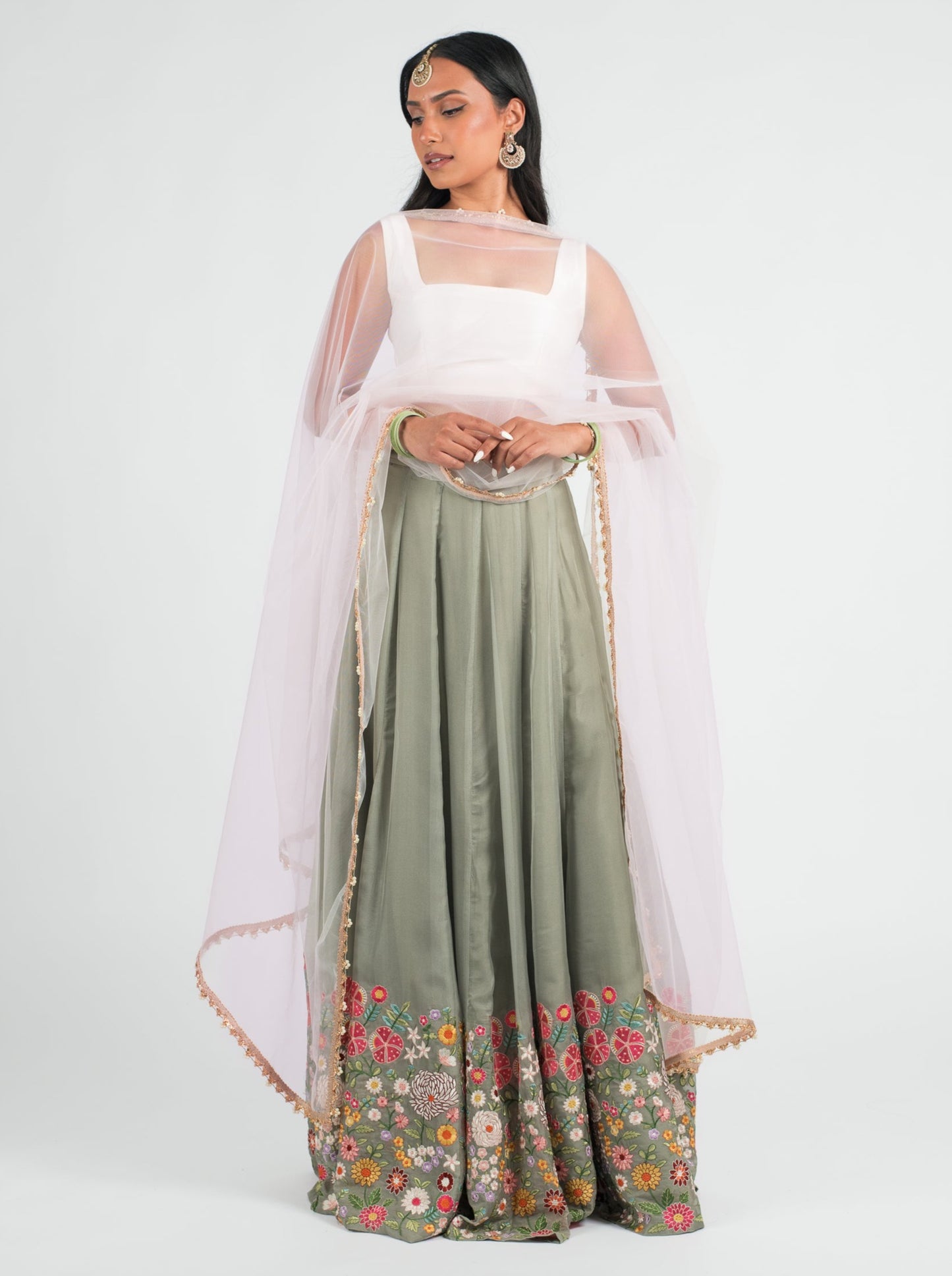 Rose Pearl Dupatta