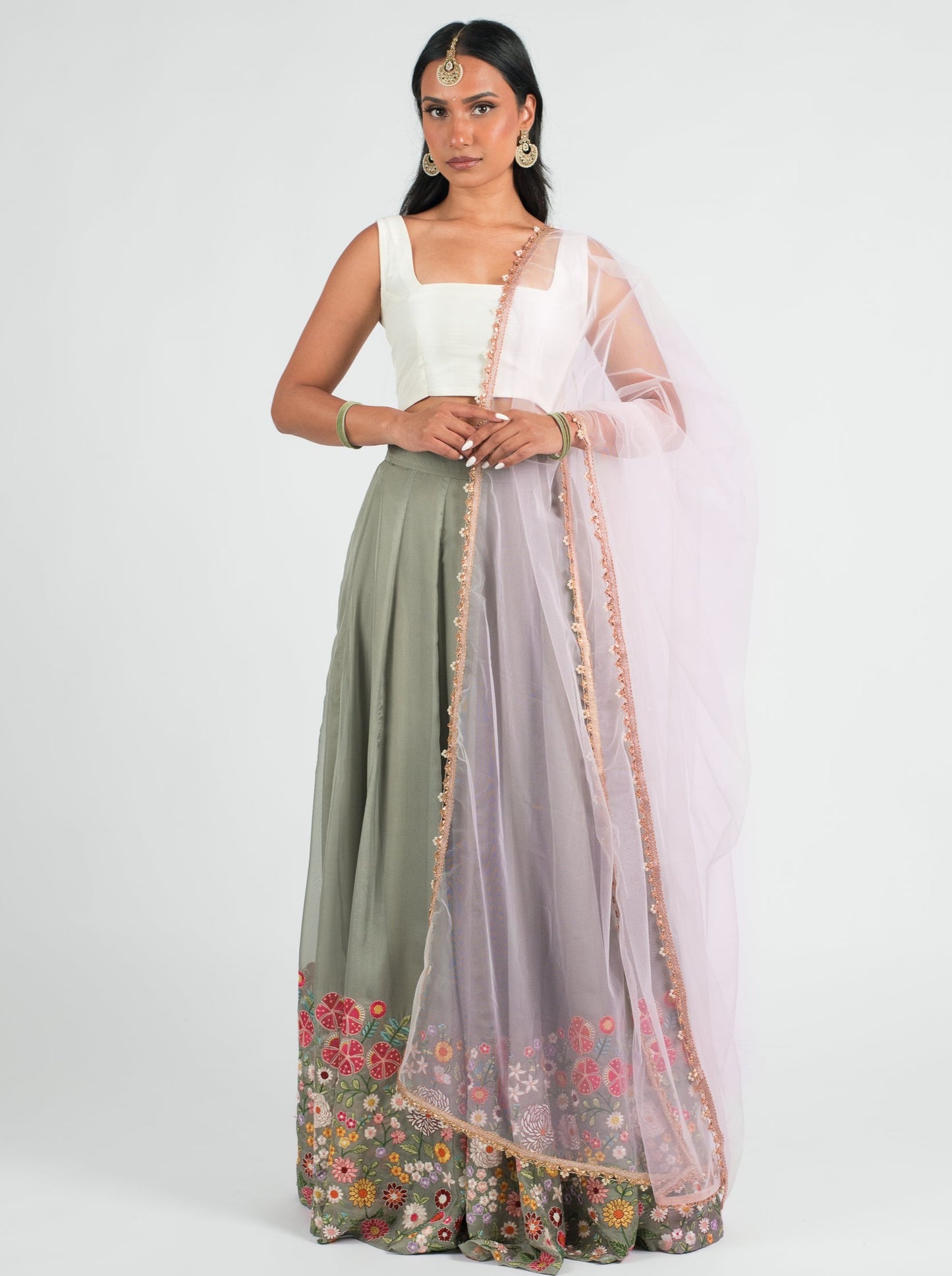 Rose Pearl Dupatta