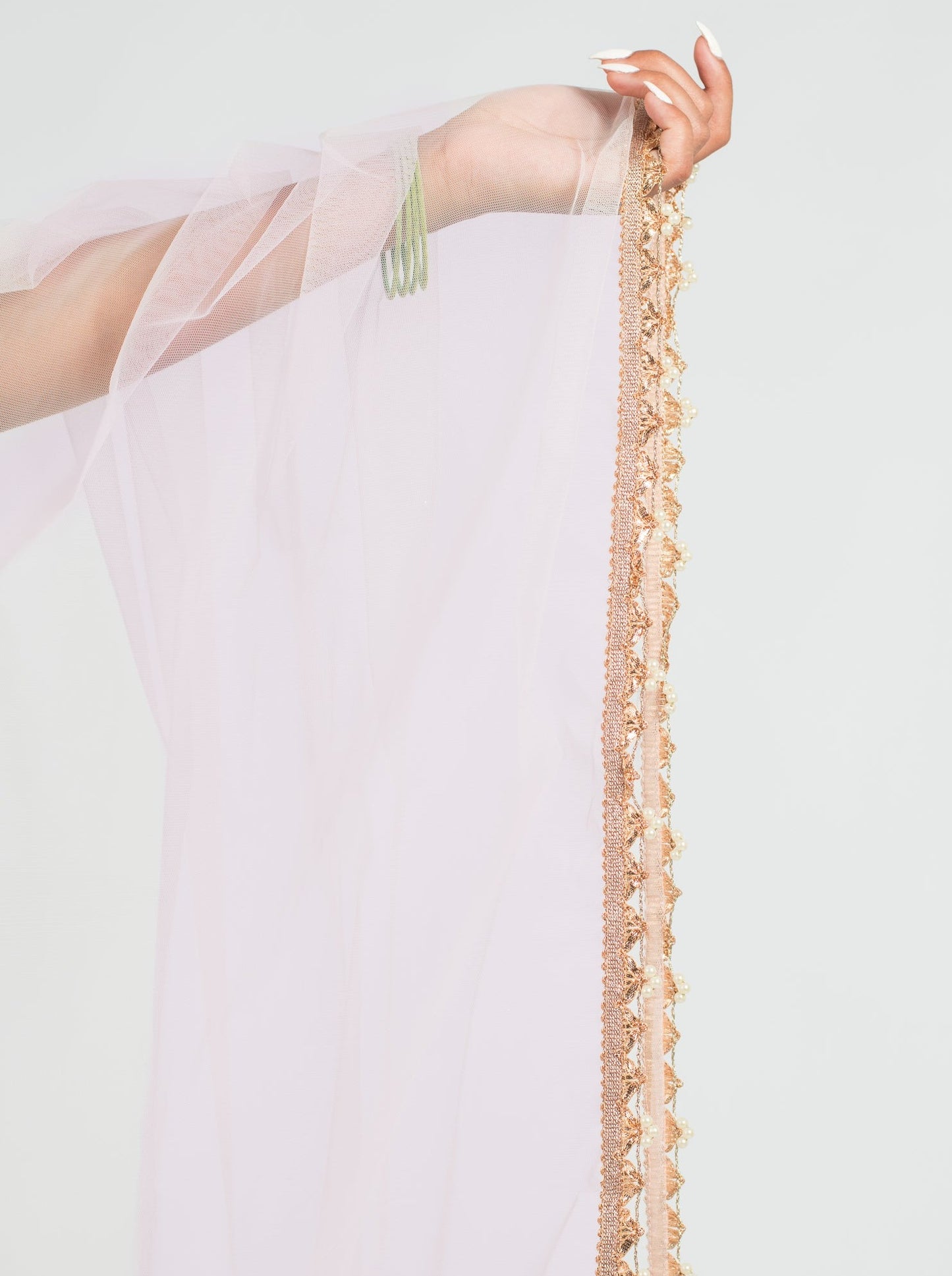 Rose Pearl Dupatta