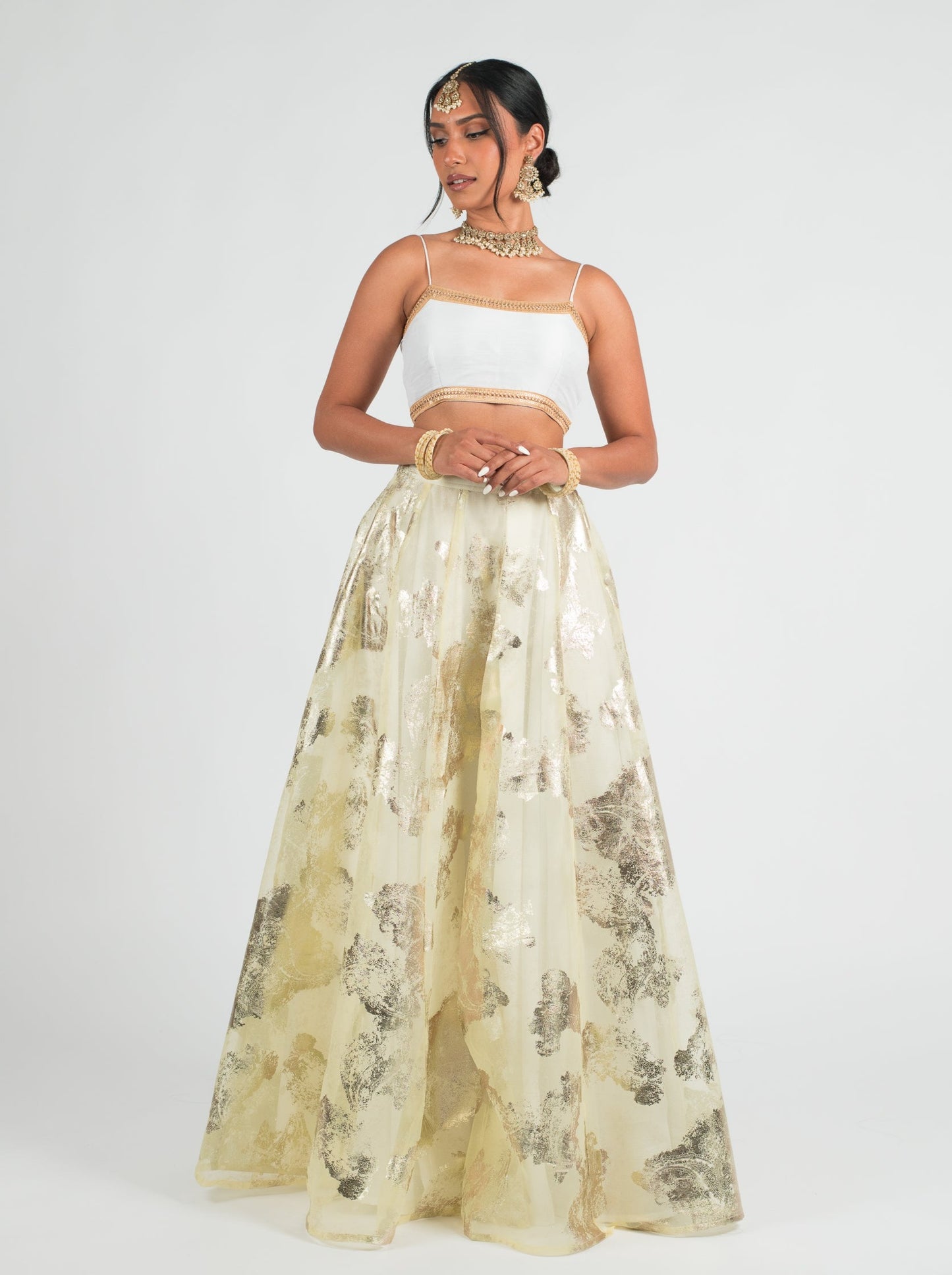 Canary Foil Skirt
