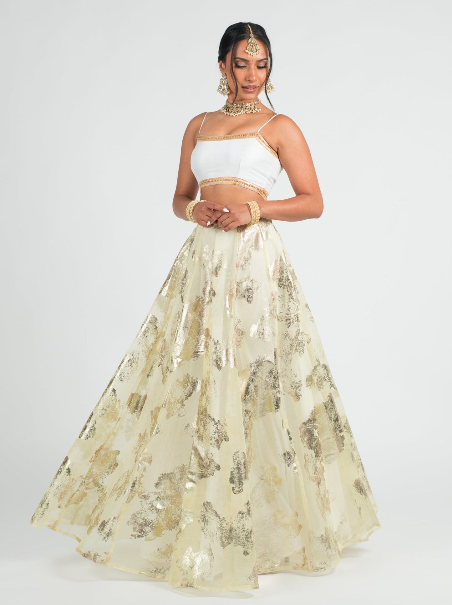 Canary Foil Skirt