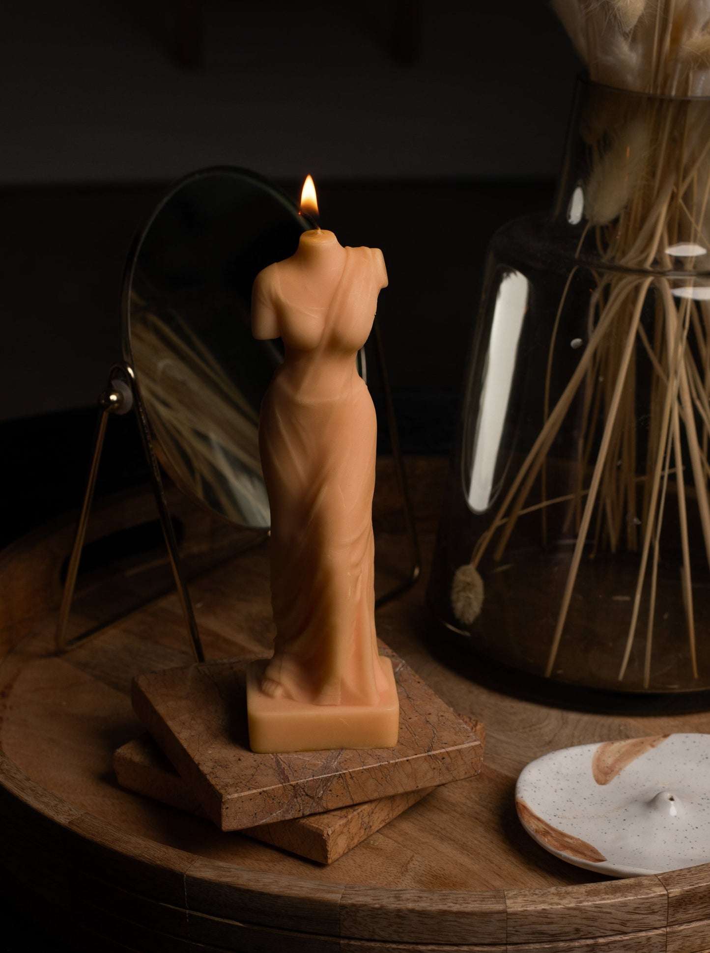 The Saree Candle® | Peach Bellini