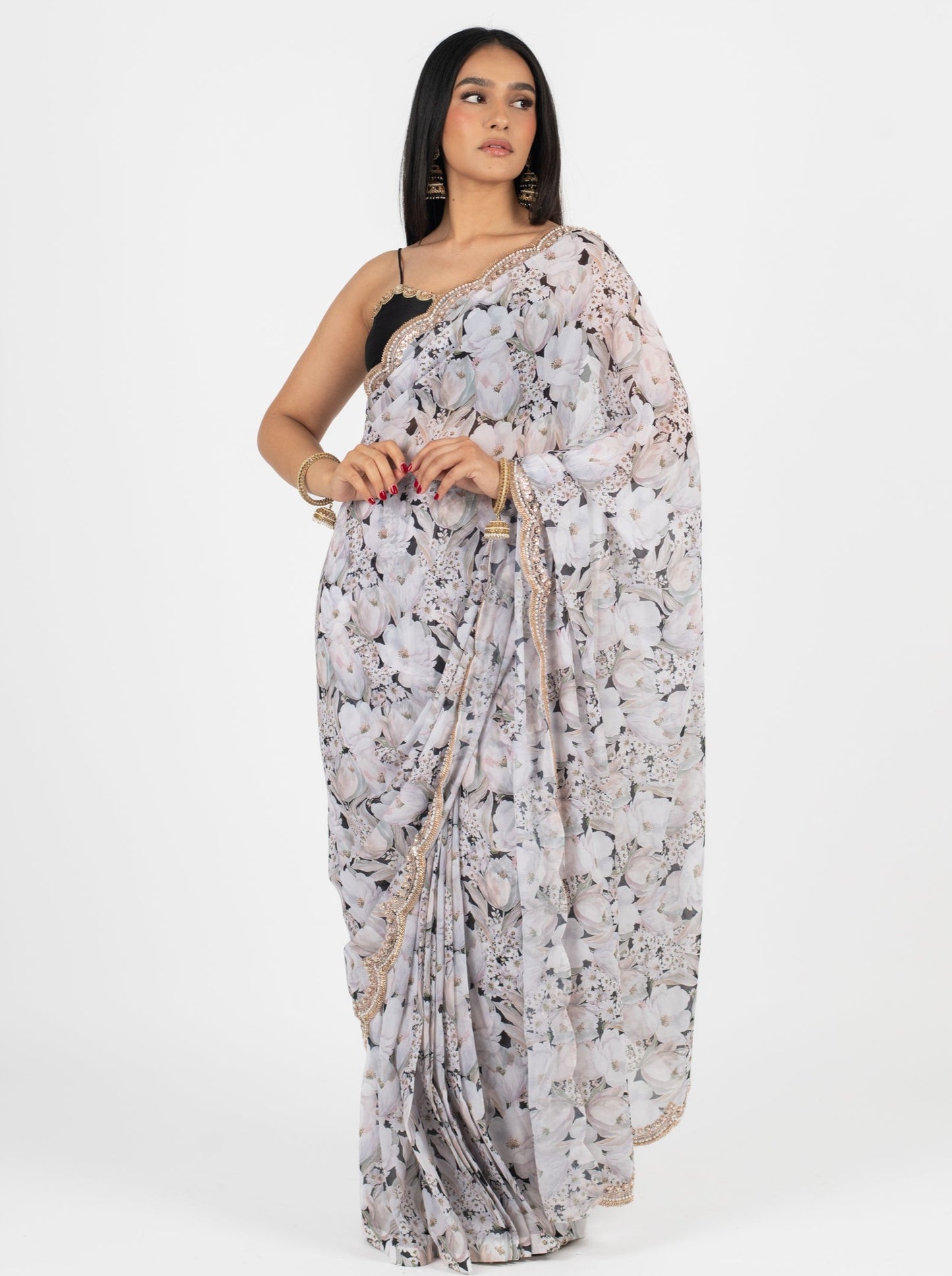Casa Blanca Easy-Drape Saree