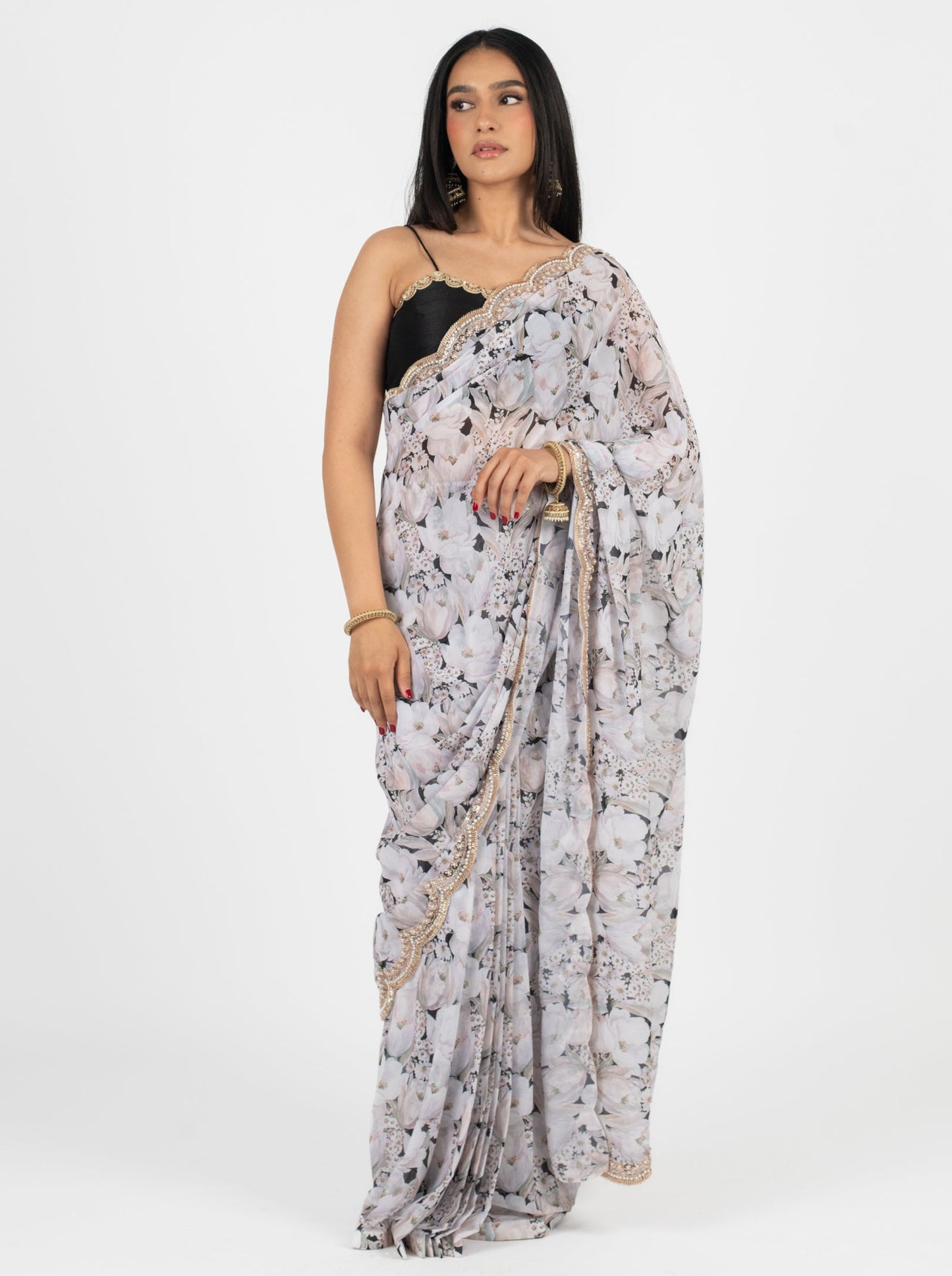 Casa Blanca Easy-Drape Saree