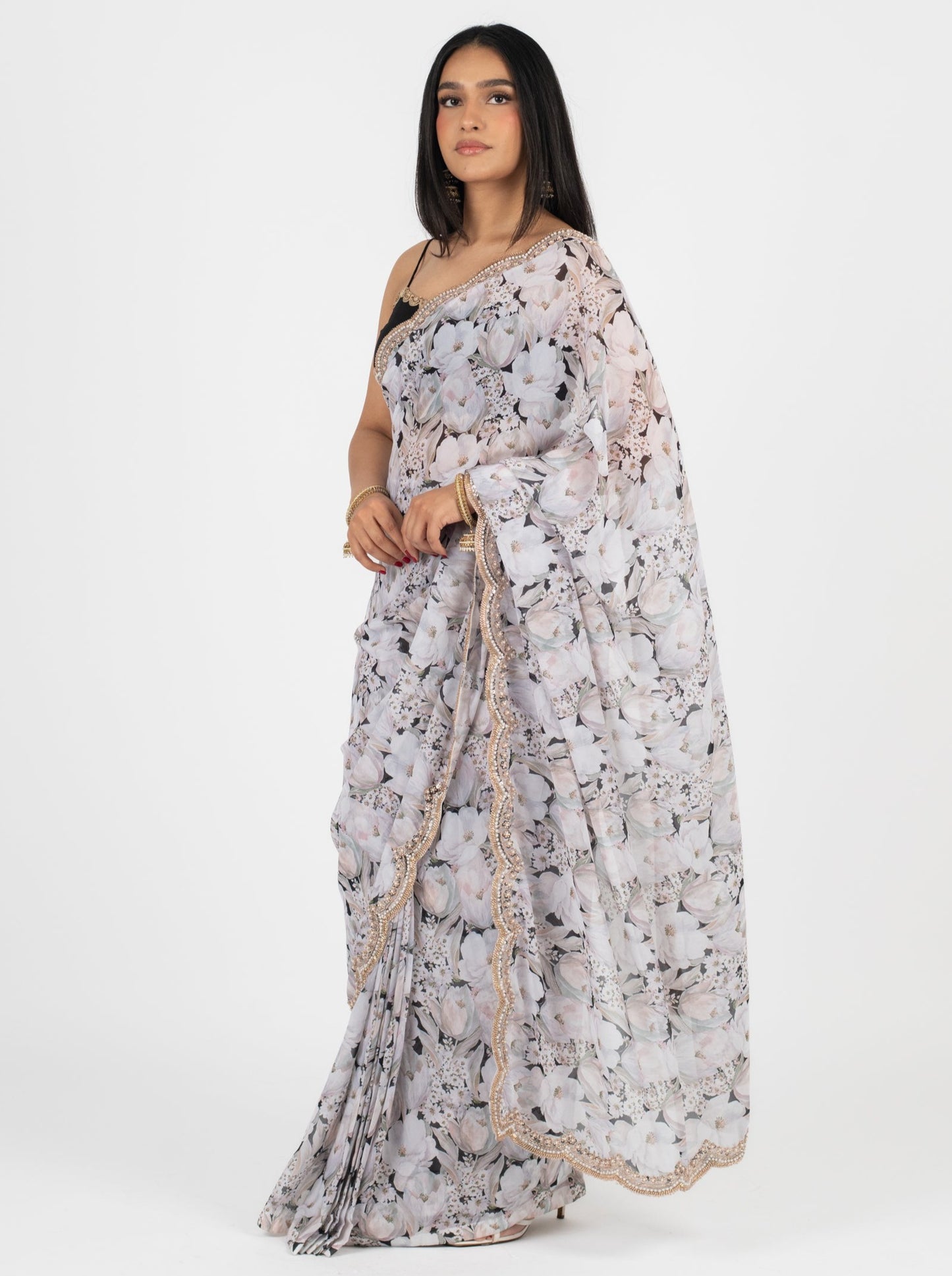 Casa Blanca Easy-Drape Saree