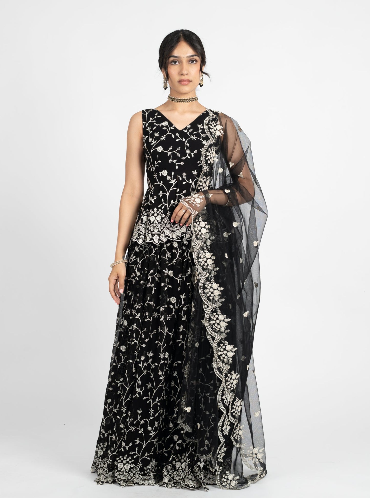 Black Tamanna Dupatta