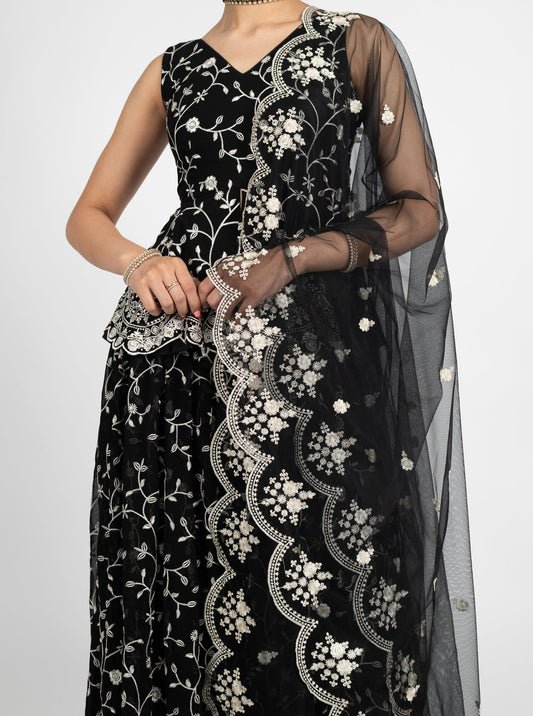 Black Tamanna Dupatta