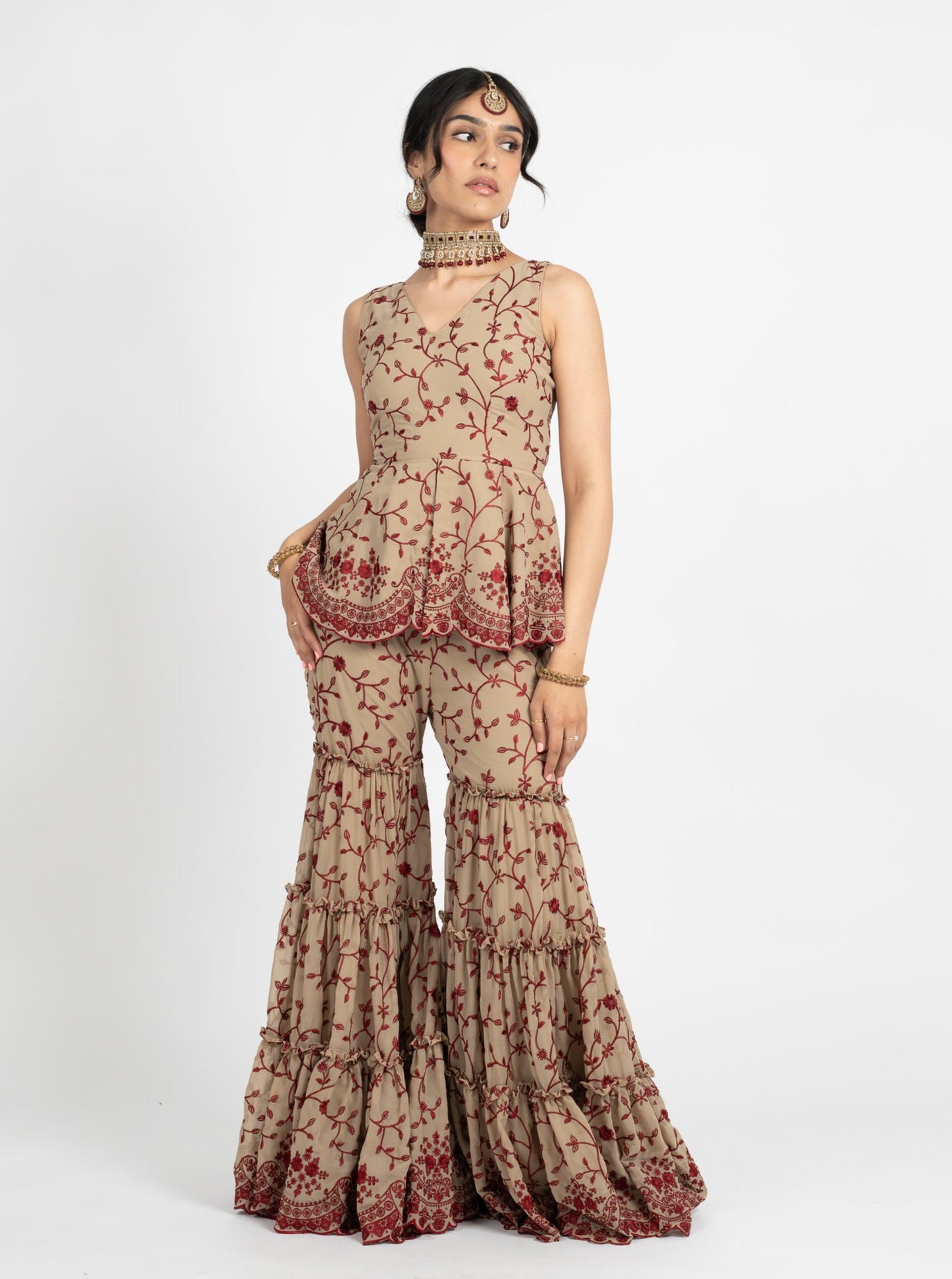 Taupe Tamanna Suit