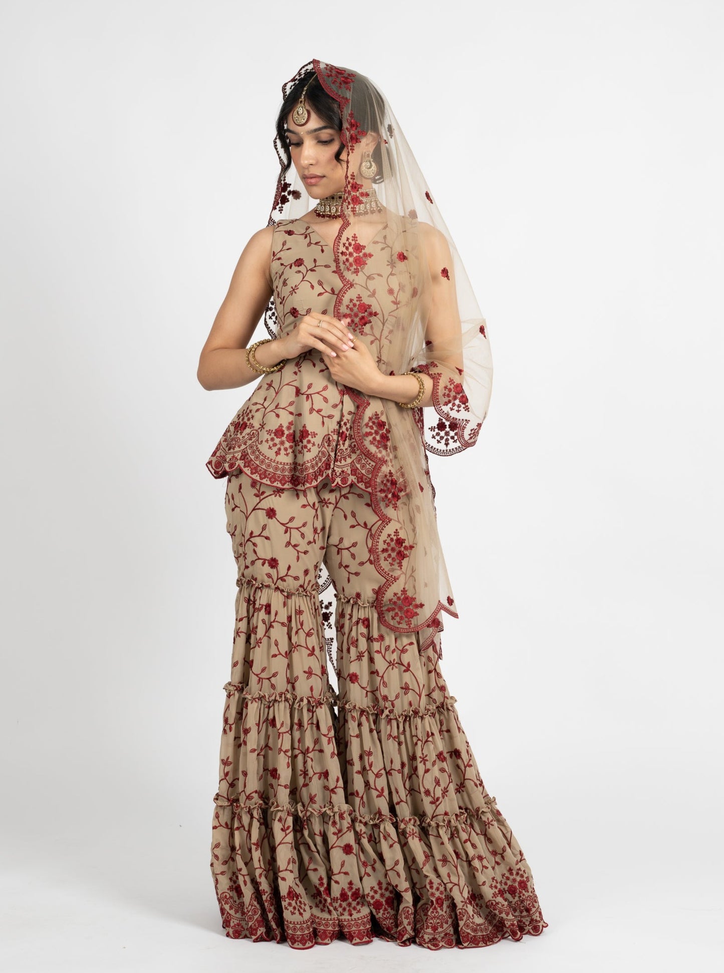 Taupe Tamanna Dupatta