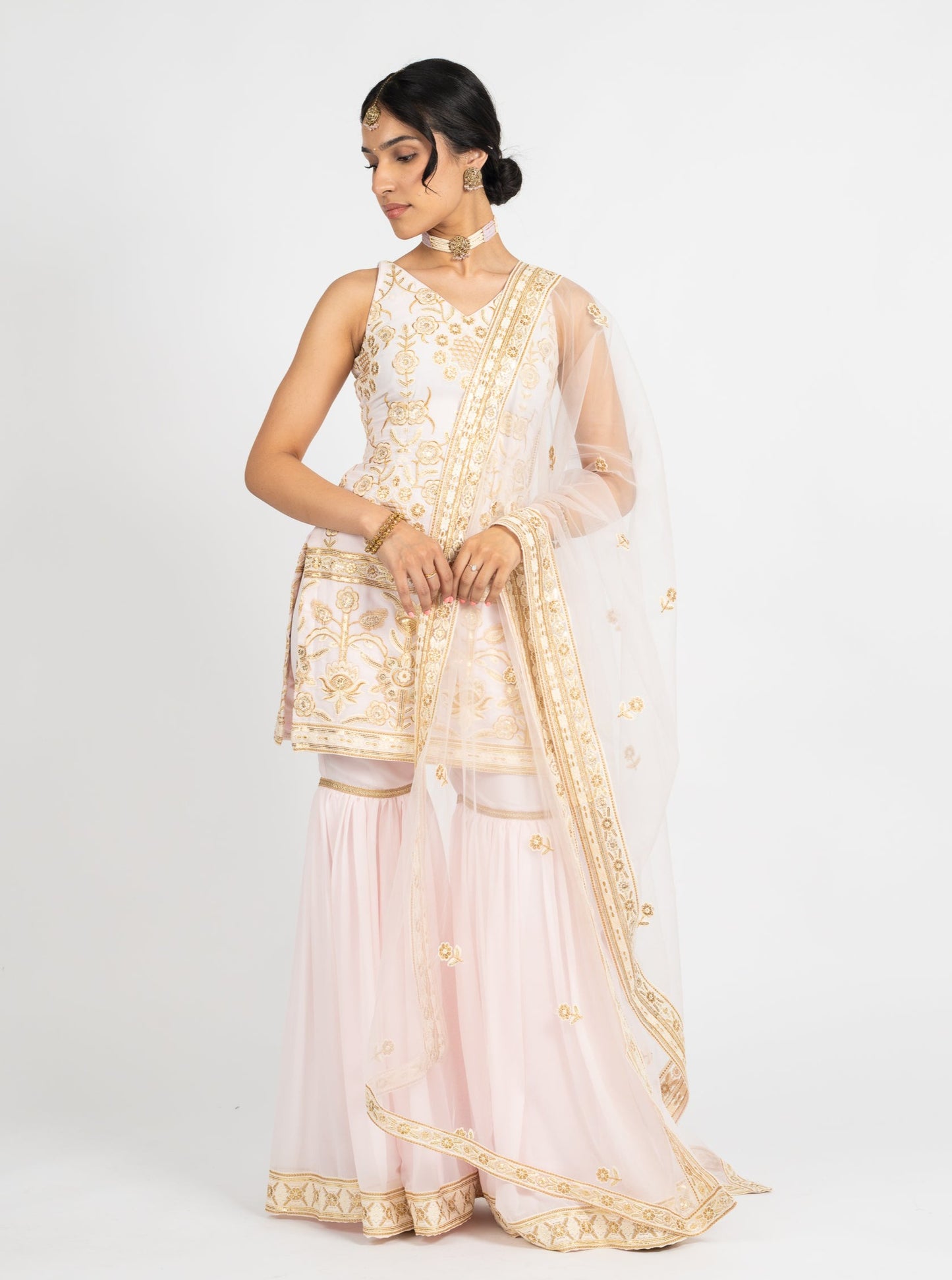 Pink Paravi Dupatta