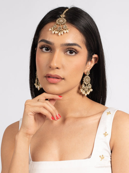 Cream Aysha Tikka Set