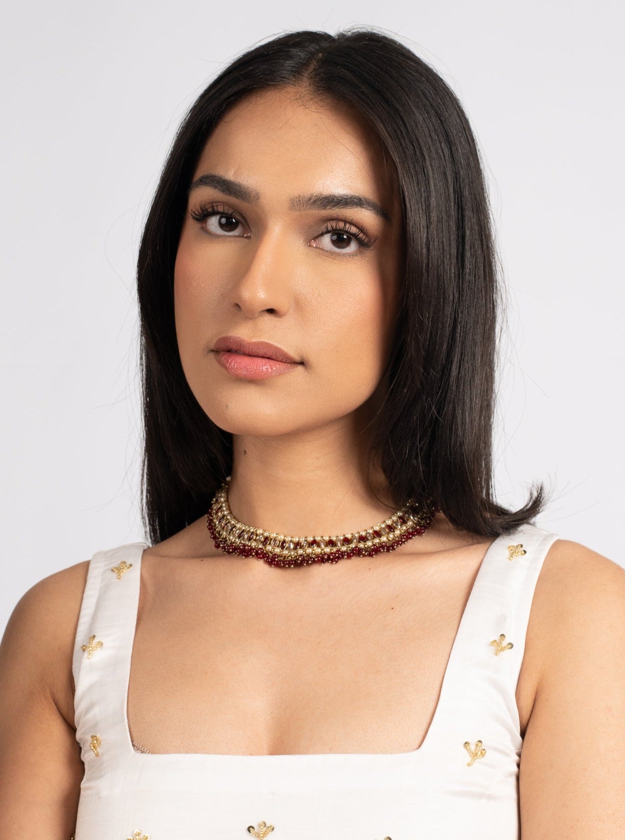Maroon Aztec Choker