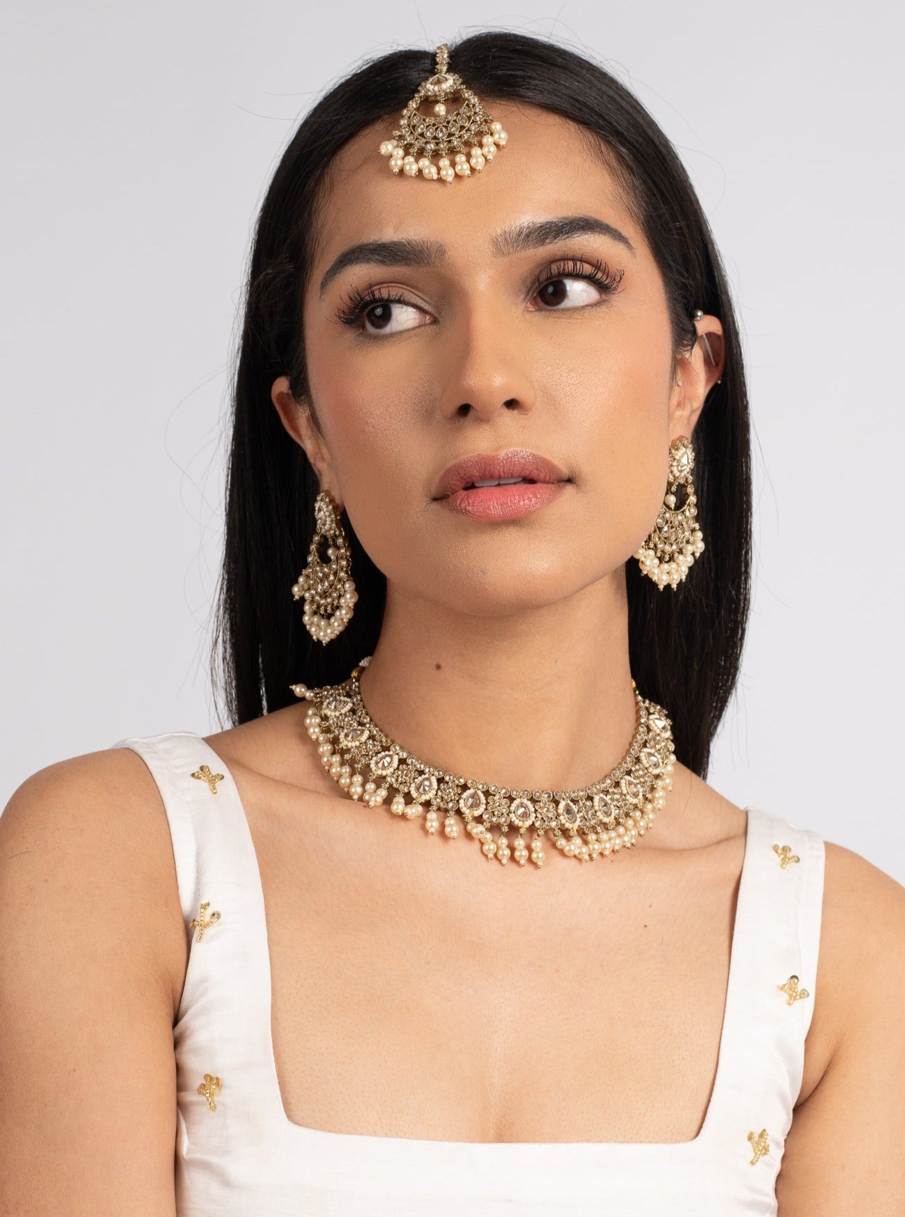 Cream Lyla Tikka Set