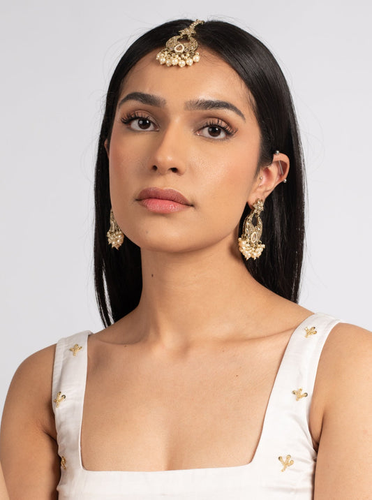 Cream Maira Tikka Set
