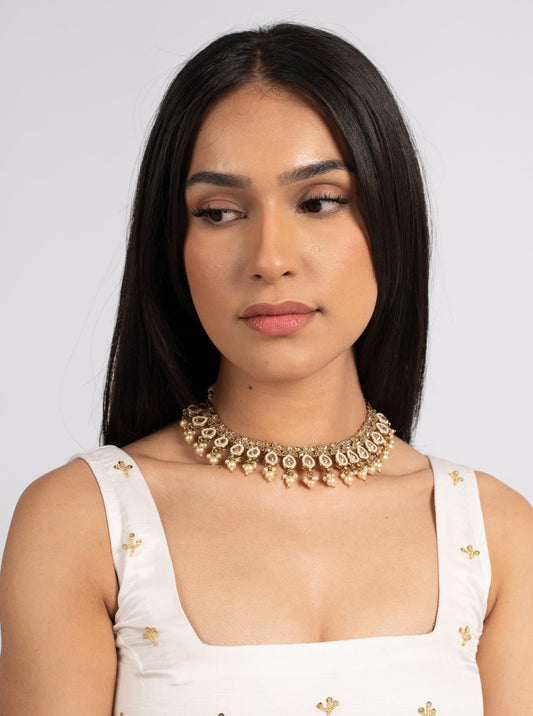Cream Maira Choker