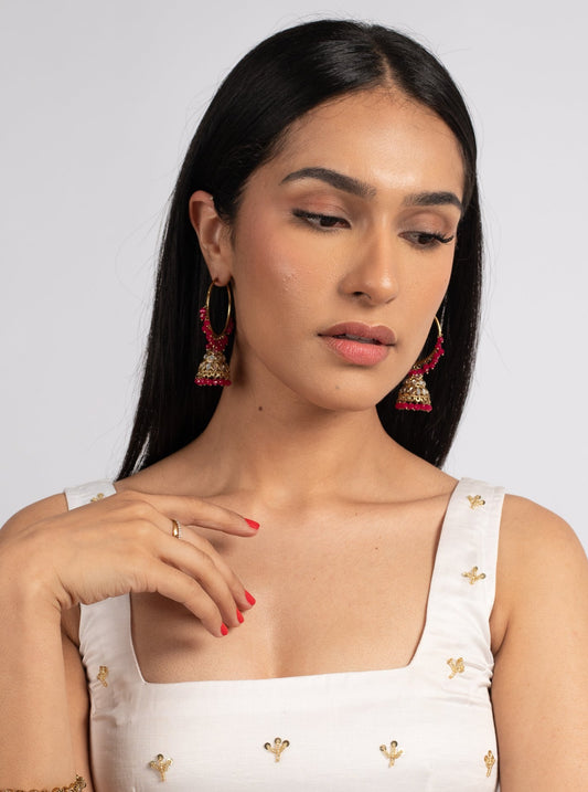 Hot Pink Shisha Jhumkis
