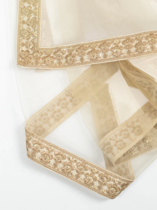 Cream Heer Dupatta