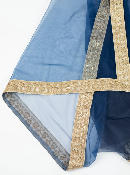 Navy Heer Dupatta
