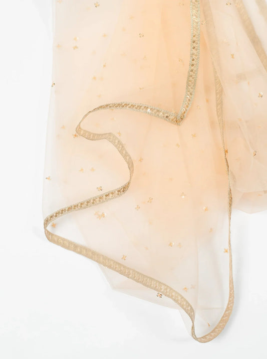 Peach Cluster Dupatta