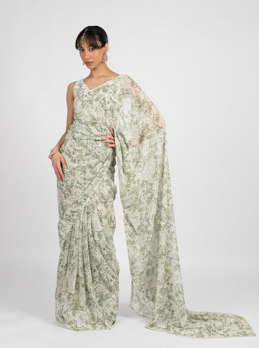 Sage Jasmine Saree