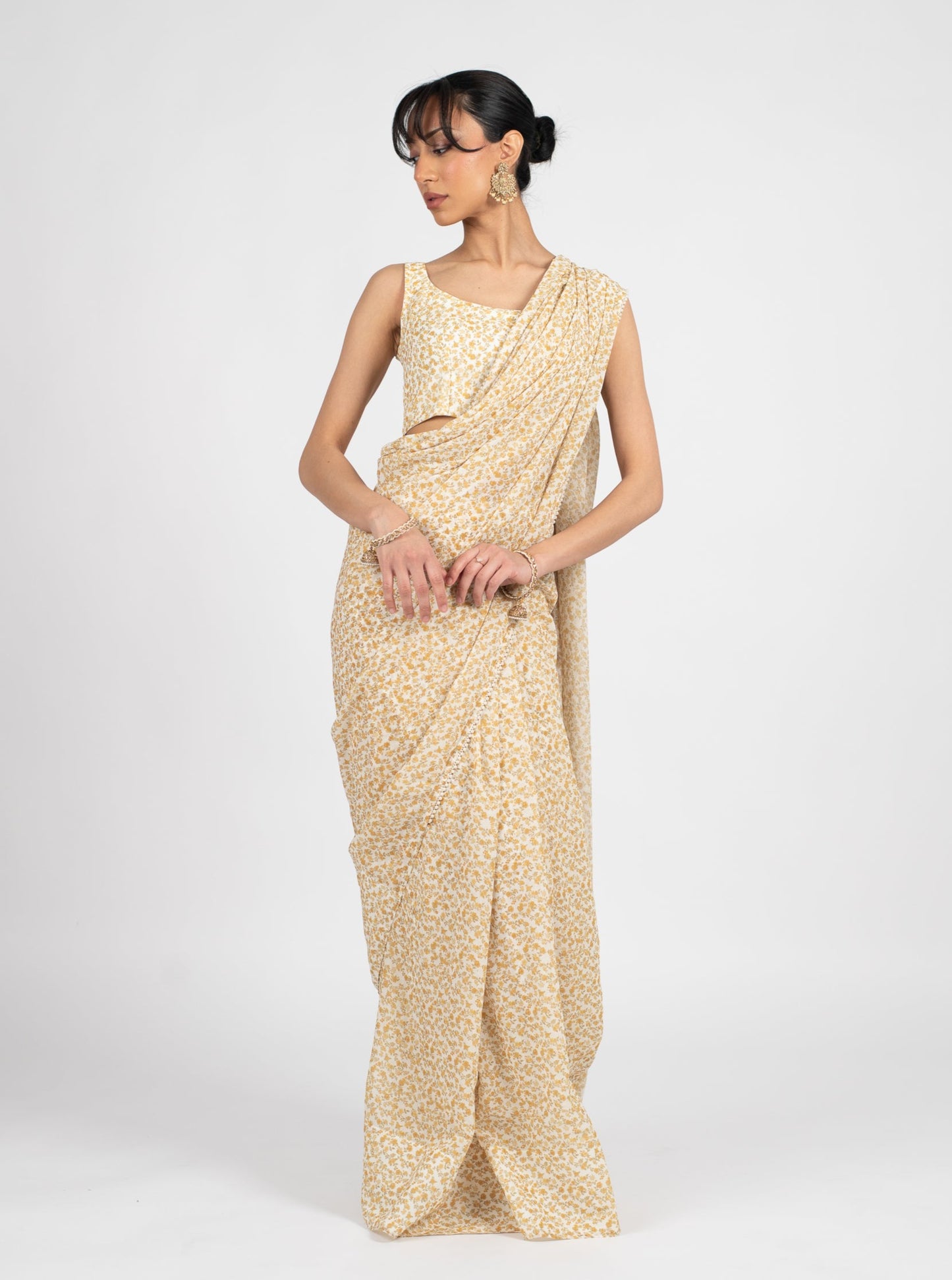 Buttercup Blossom Saree