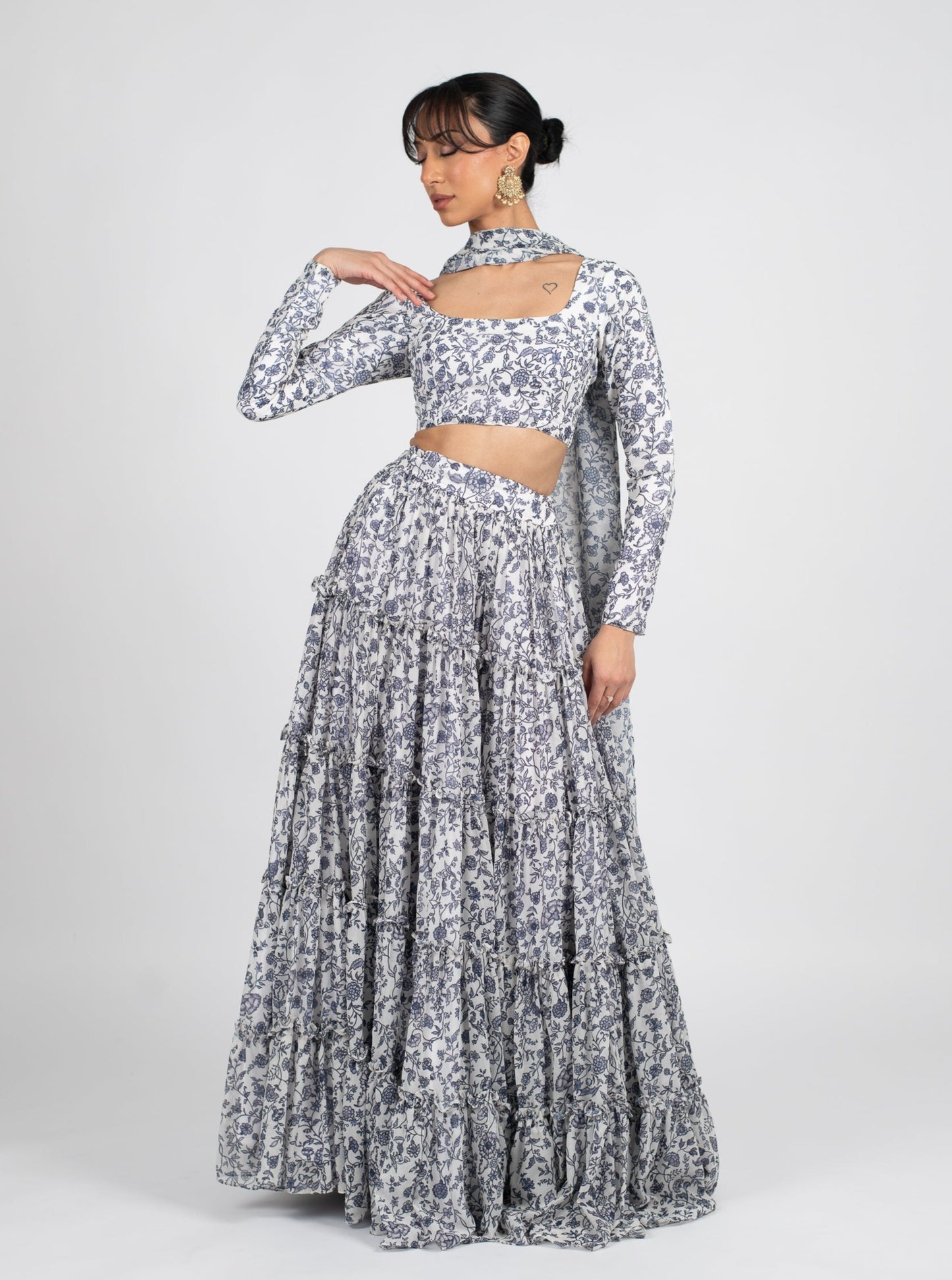 Navy Oasis Skirt