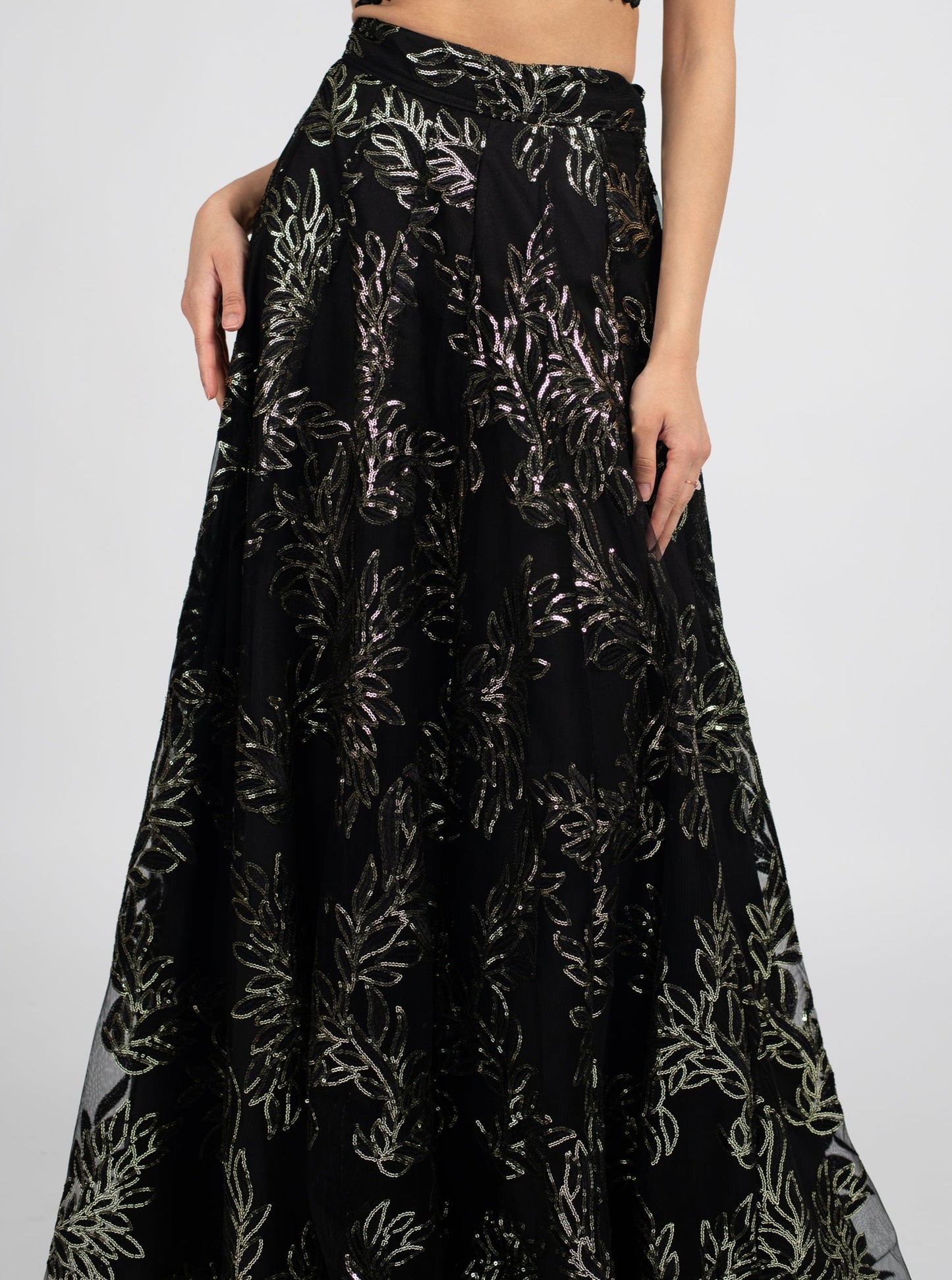 Onyx Gilded Skirt