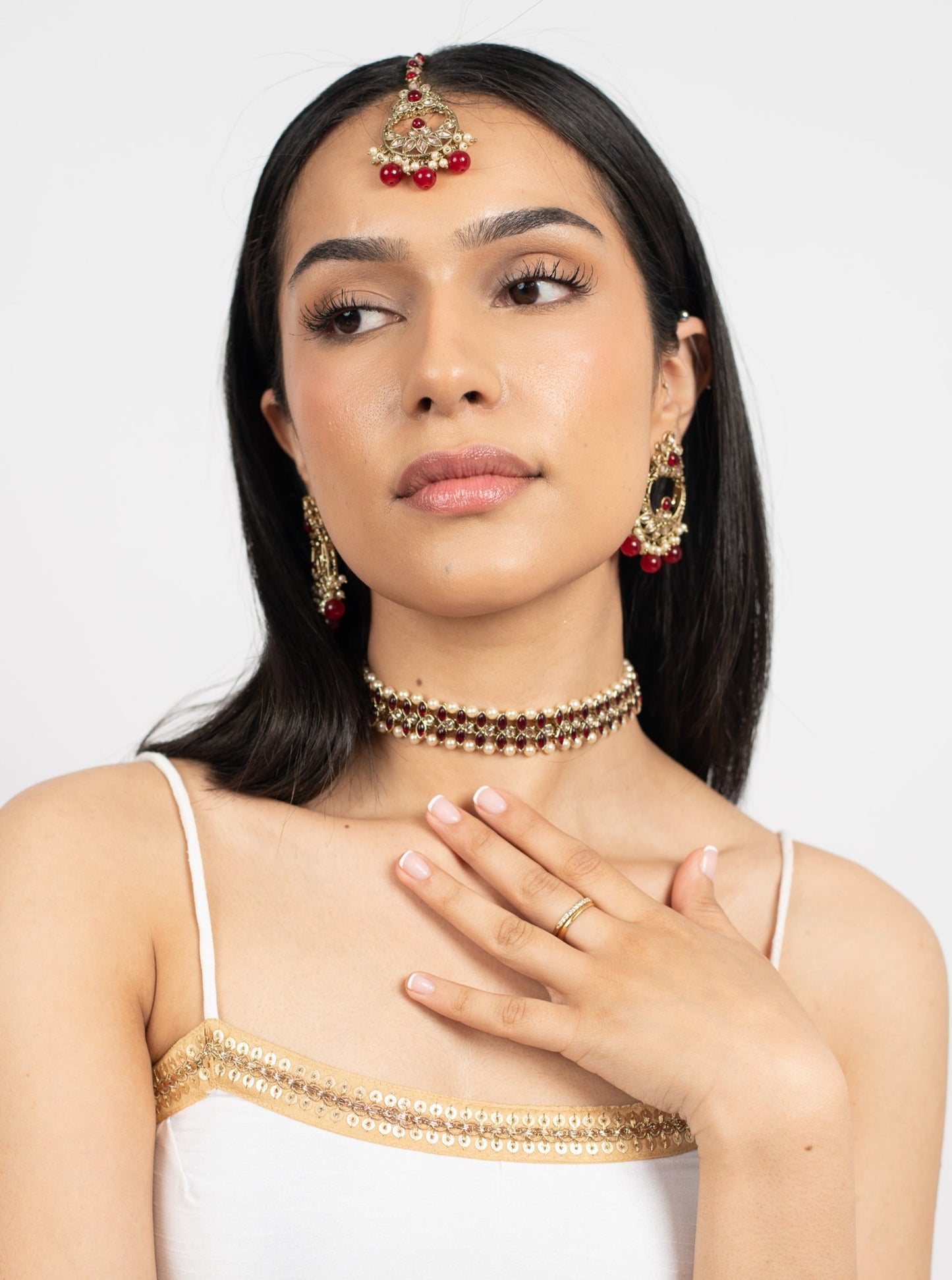 Maroon Khaab Choker