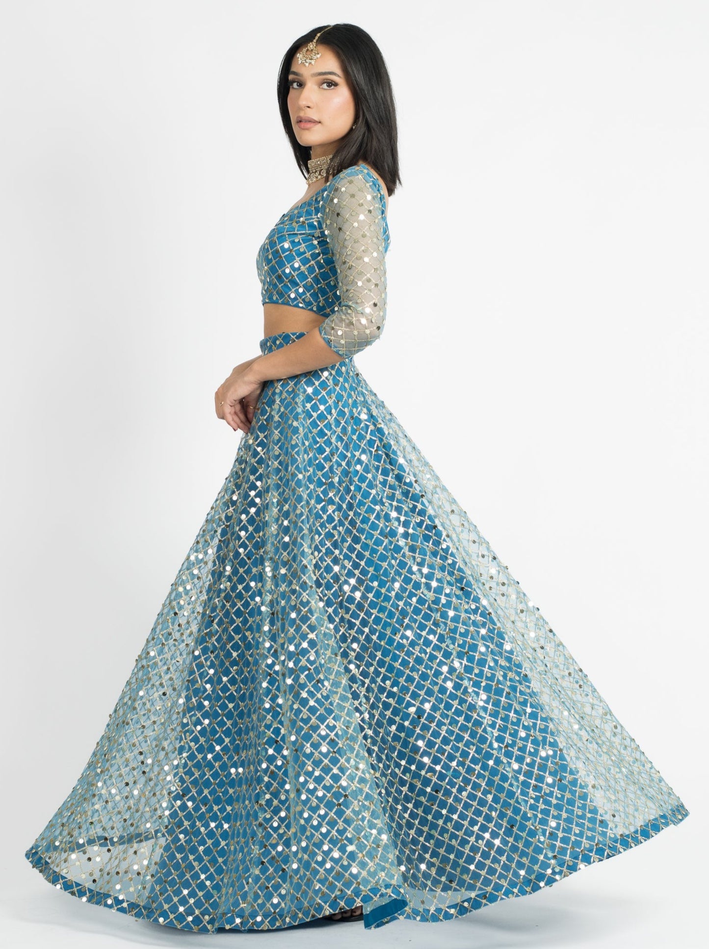 Azure Lustrous Skirt