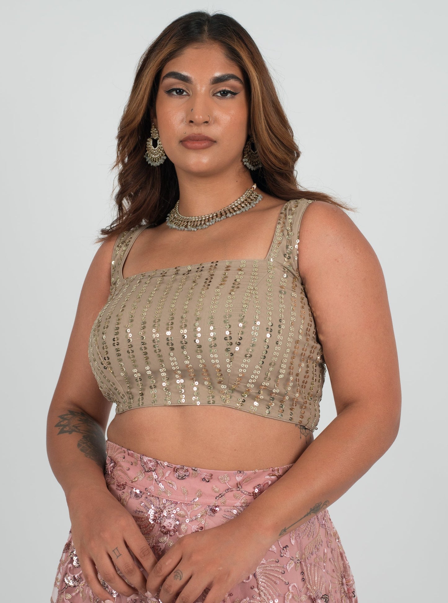 Taupe Decadent Blouse