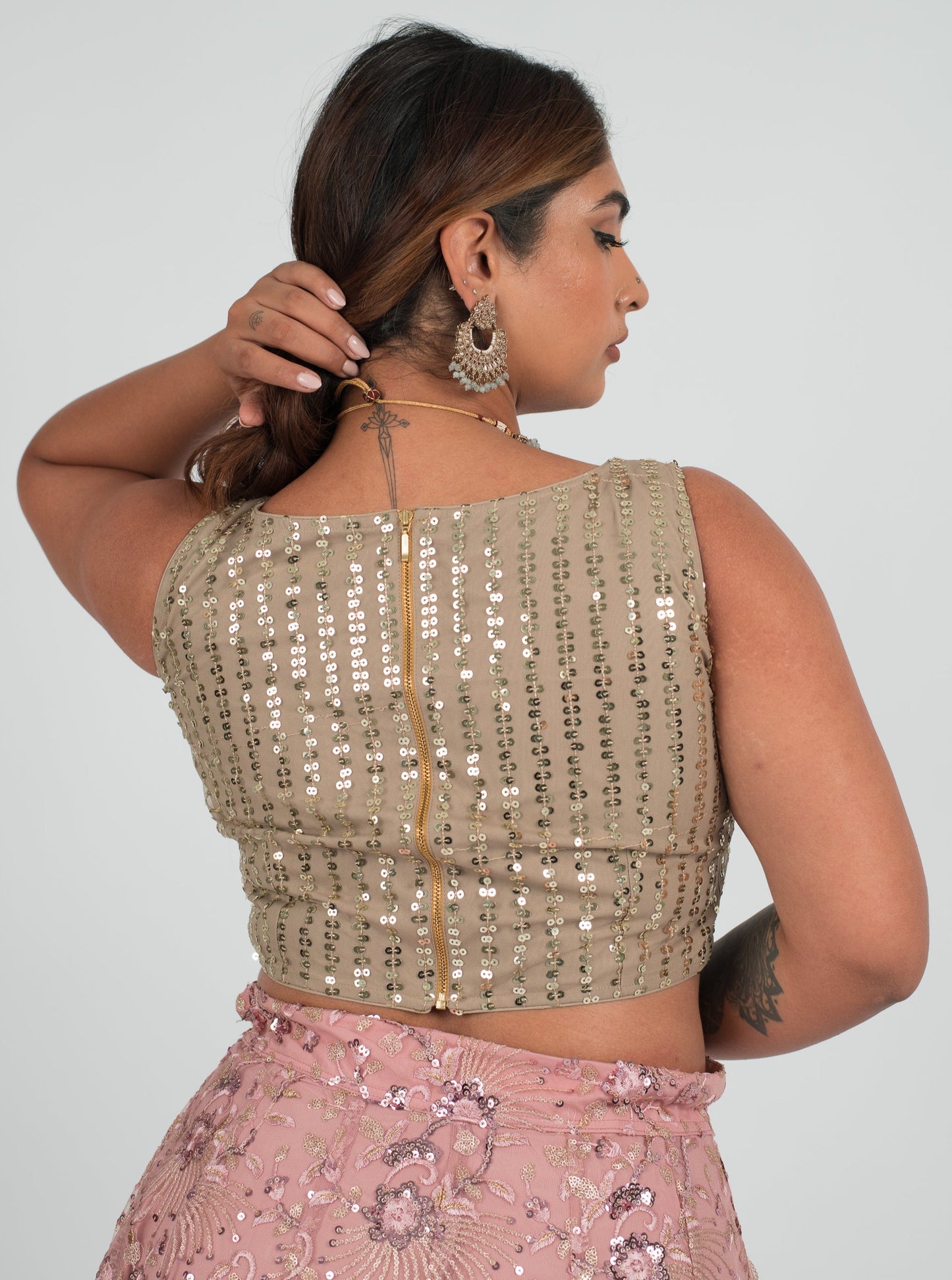 Taupe Decadent Blouse