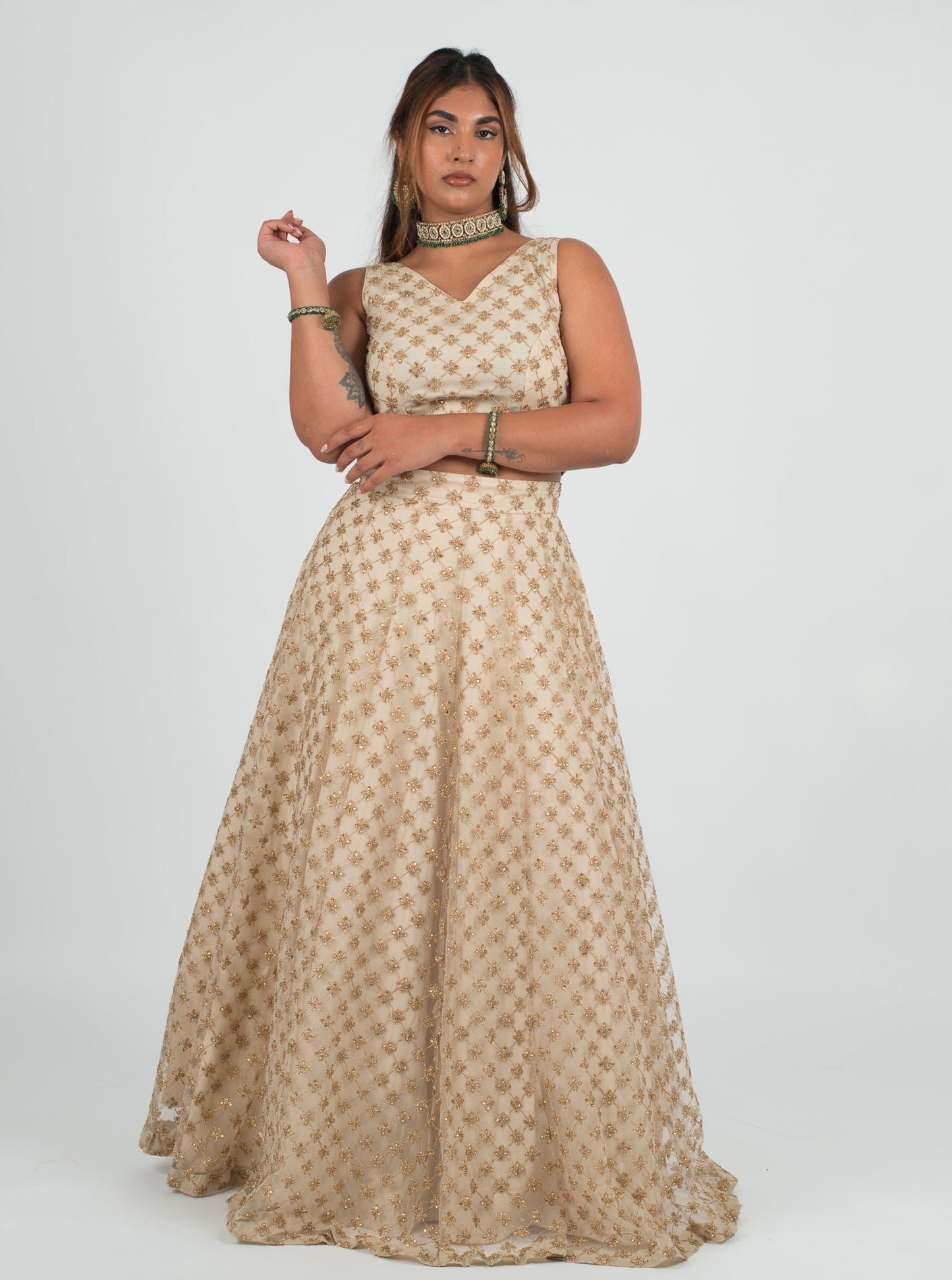 Cream Gala Skirt