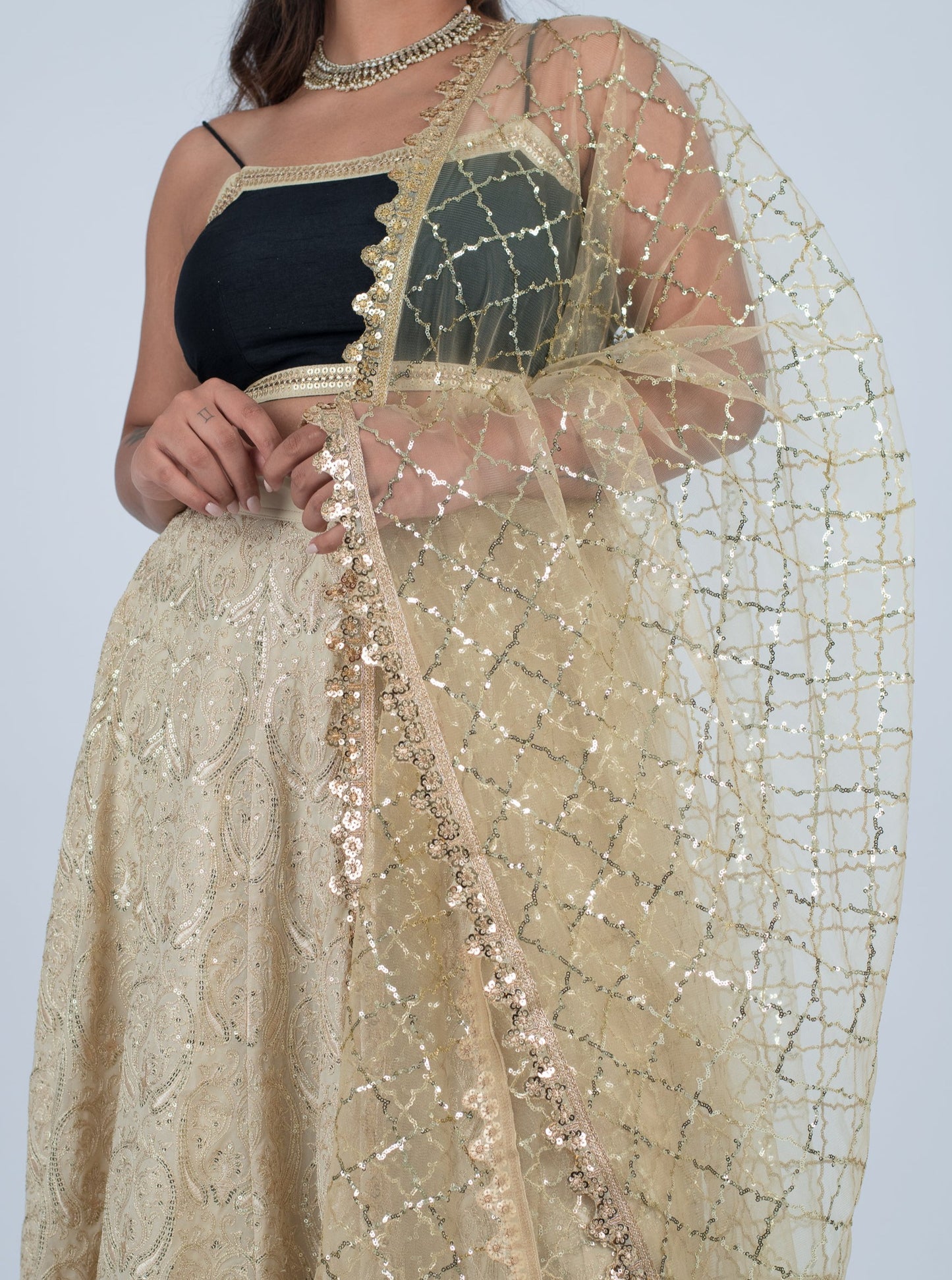 Champagne Lacquer Dupatta