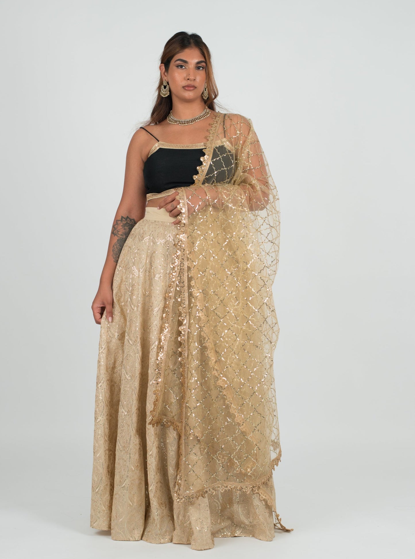 Champagne Lacquer Dupatta