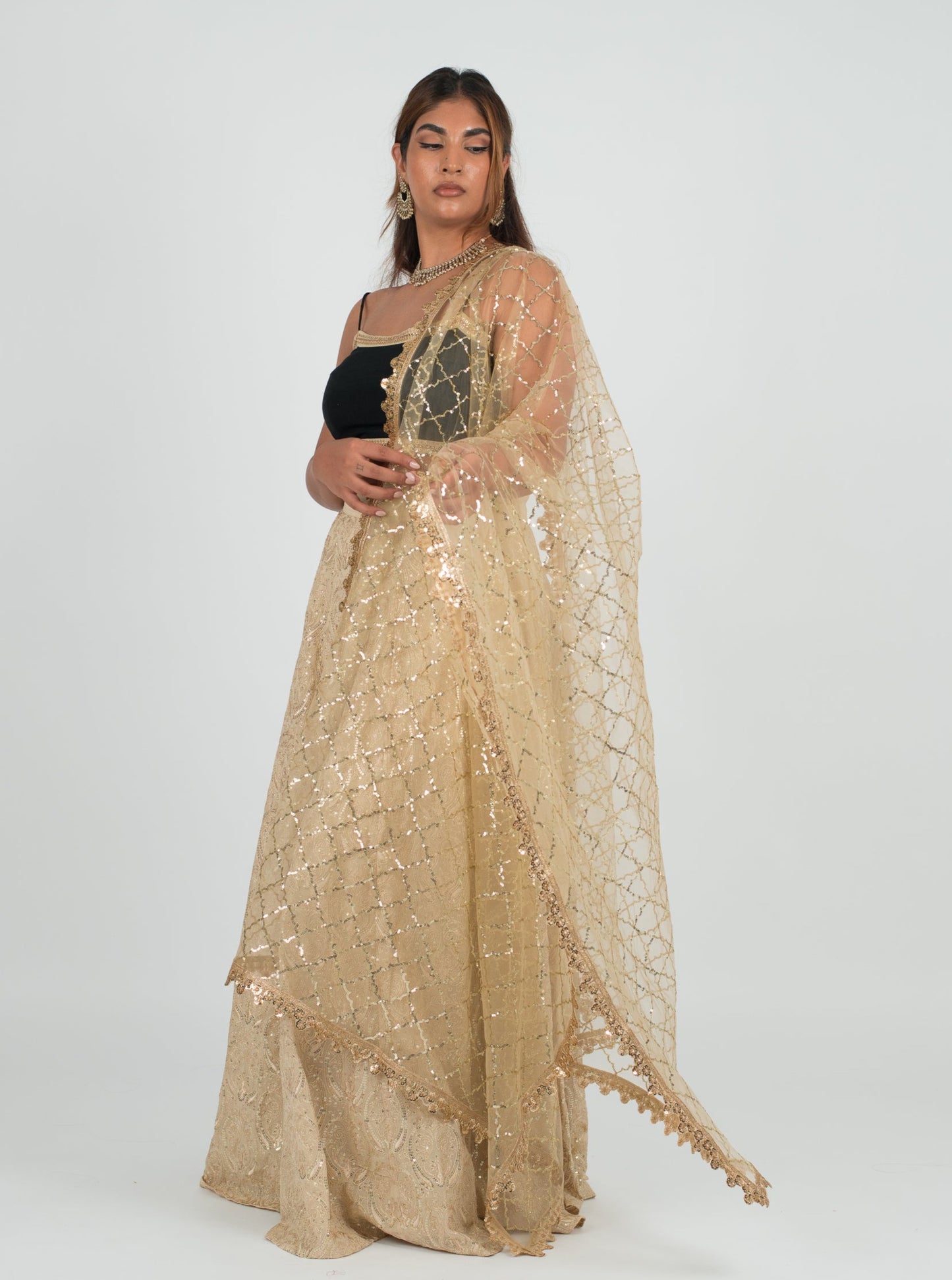 Champagne Lacquer Dupatta