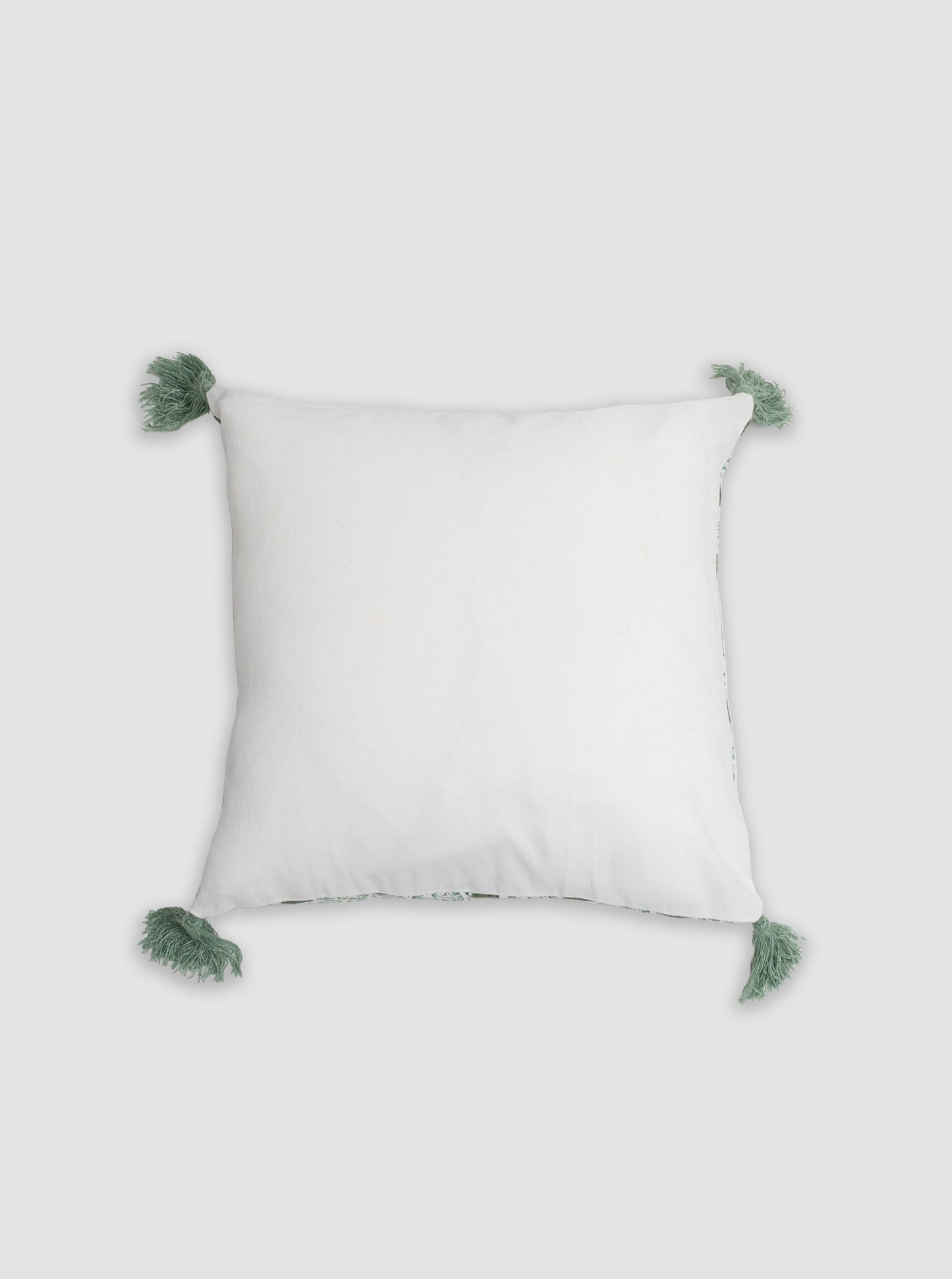 Sage Tassel Throw Pillow Cover